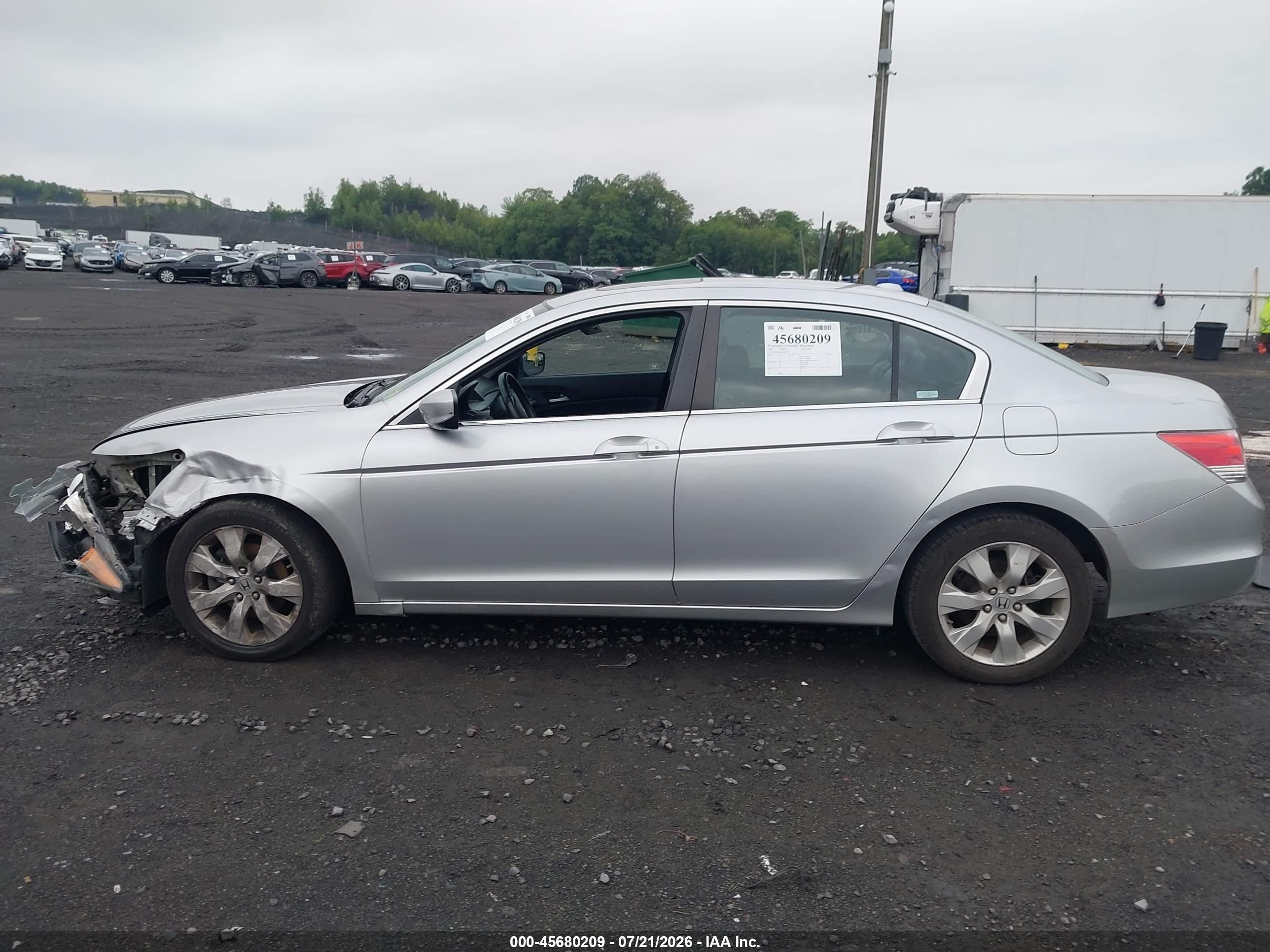 2008 Honda Accord 2.4 Ex-l Silver vin: 1HGCP26818A145251