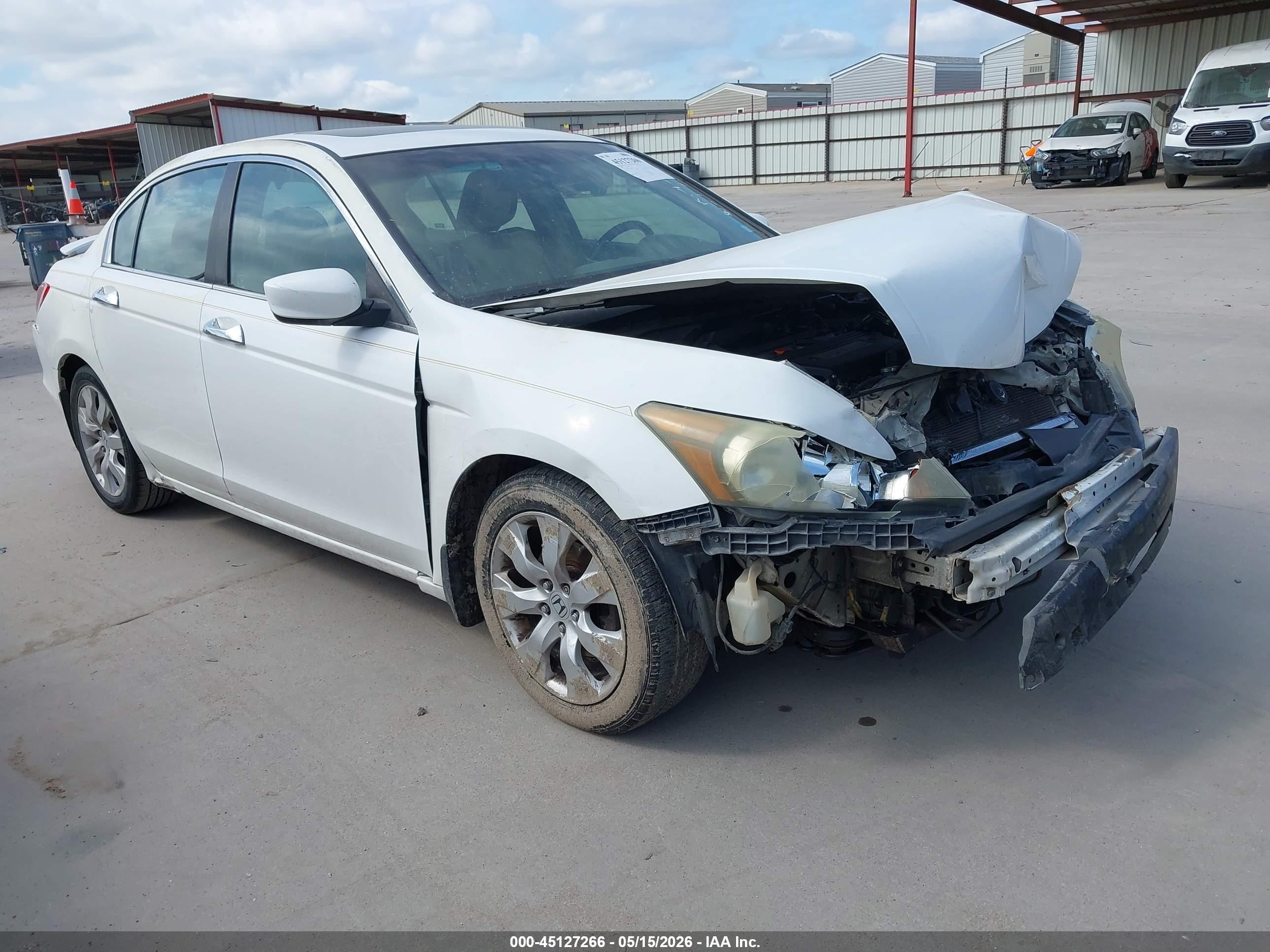 2009 Honda Accord 2.4 Ex-l White vin: 1HGCP26819A006352