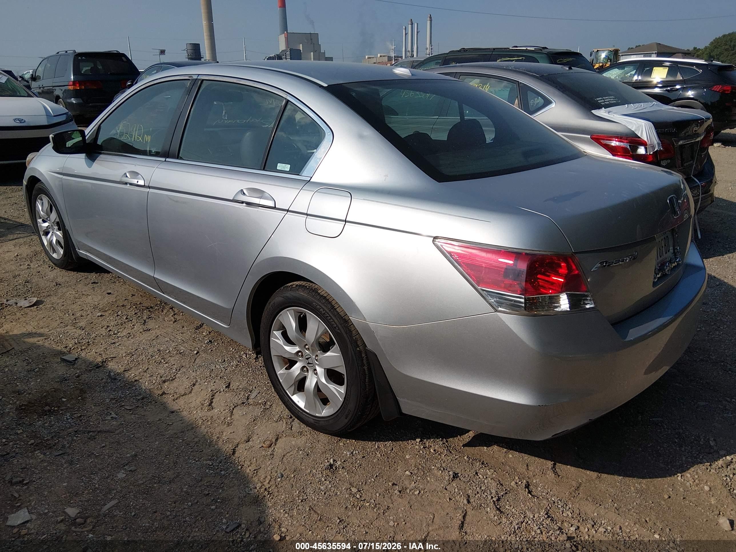 2009 Honda Accord 2.4 Ex-l Silver vin: 1HGCP26819A015696
