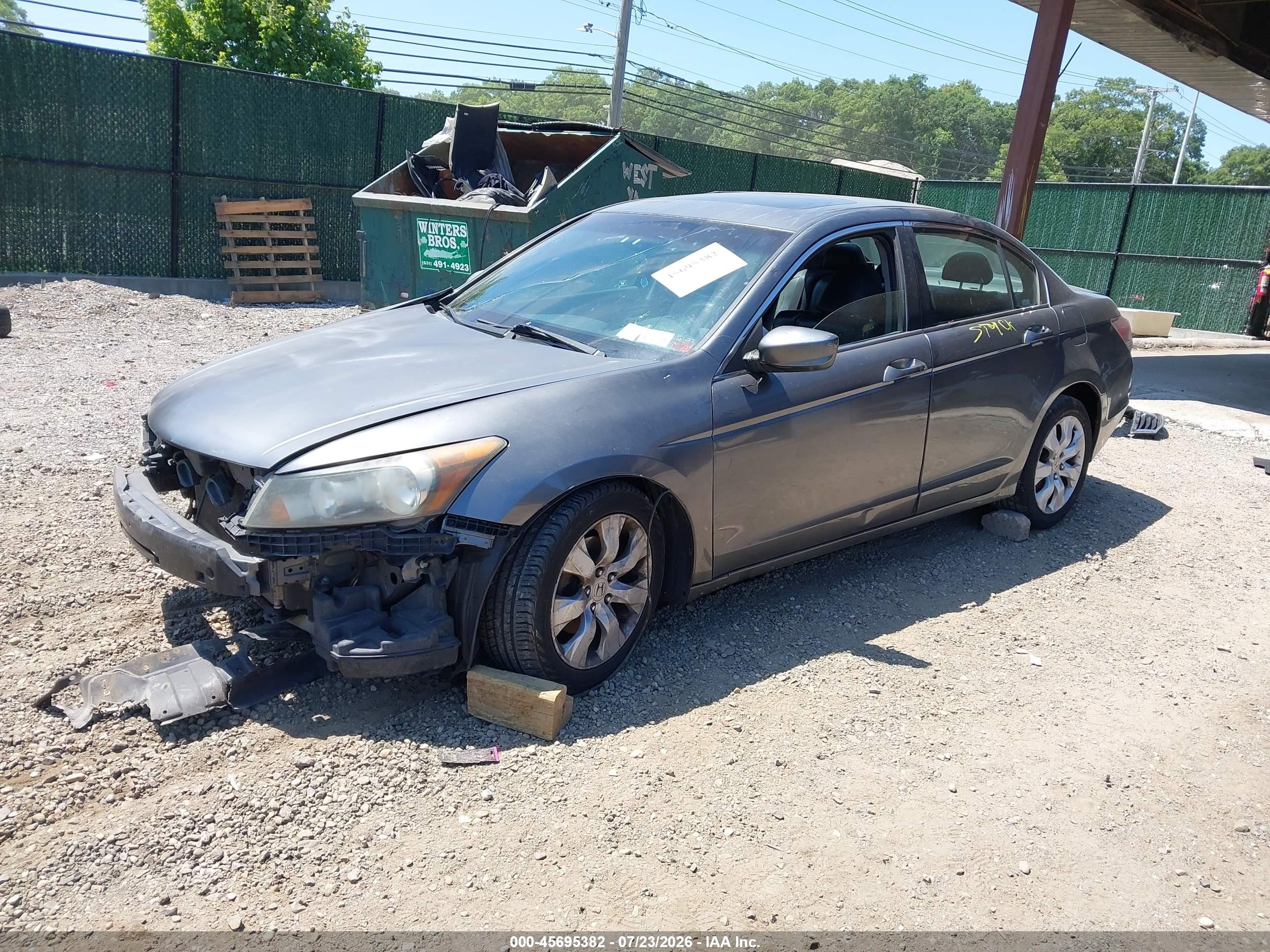 2009 Honda Accord 2.4 Ex-l Gray vin: 1HGCP26819A051274