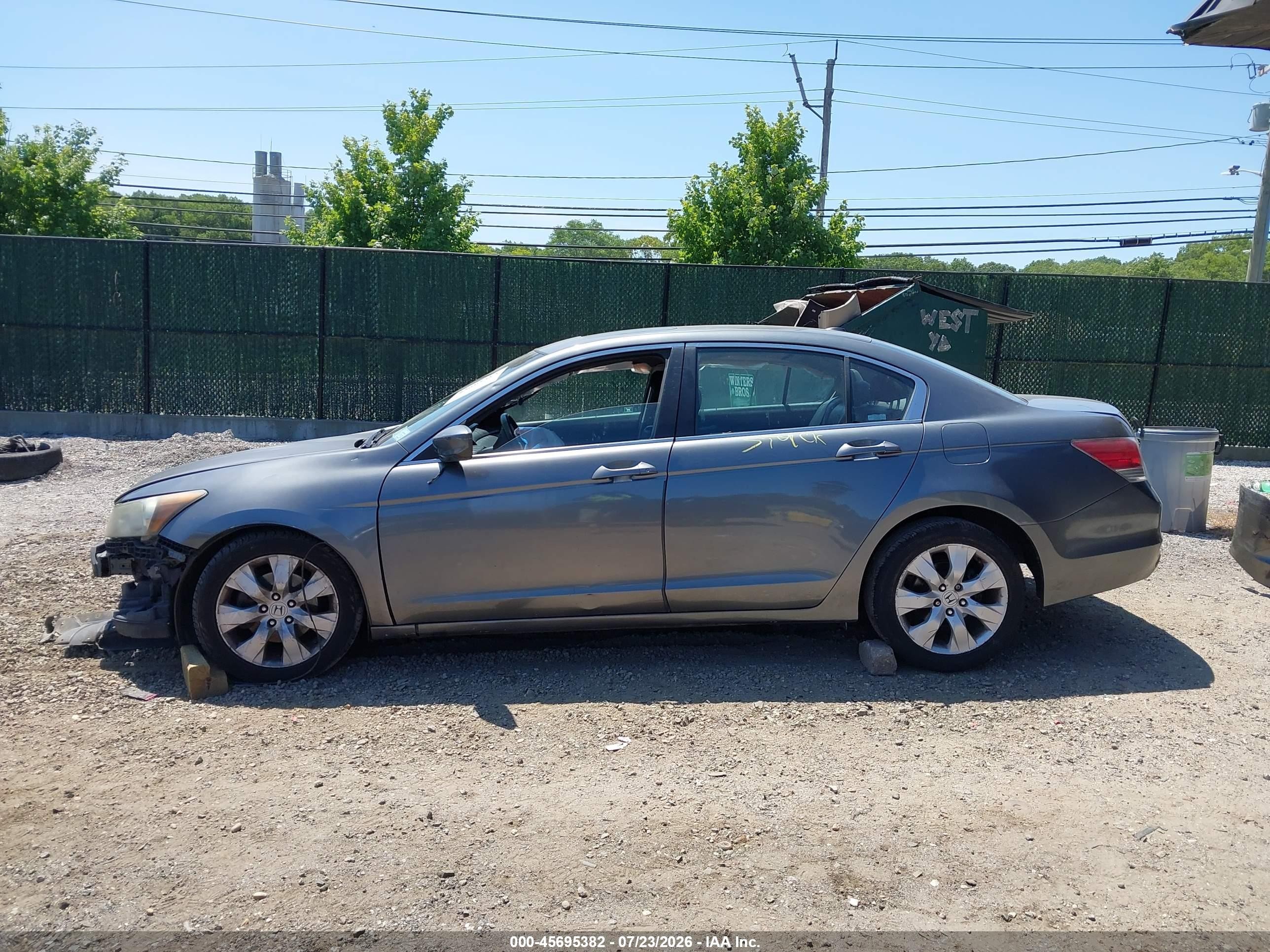 2009 Honda Accord 2.4 Ex-l Gray vin: 1HGCP26819A051274