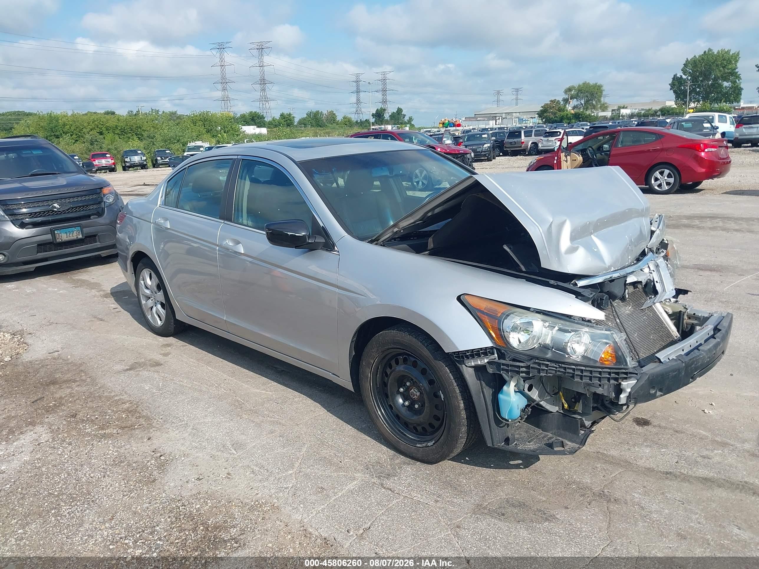 2009 Honda Accord 2.4 Ex-l Серебряный vin: 1HGCP26819A104894