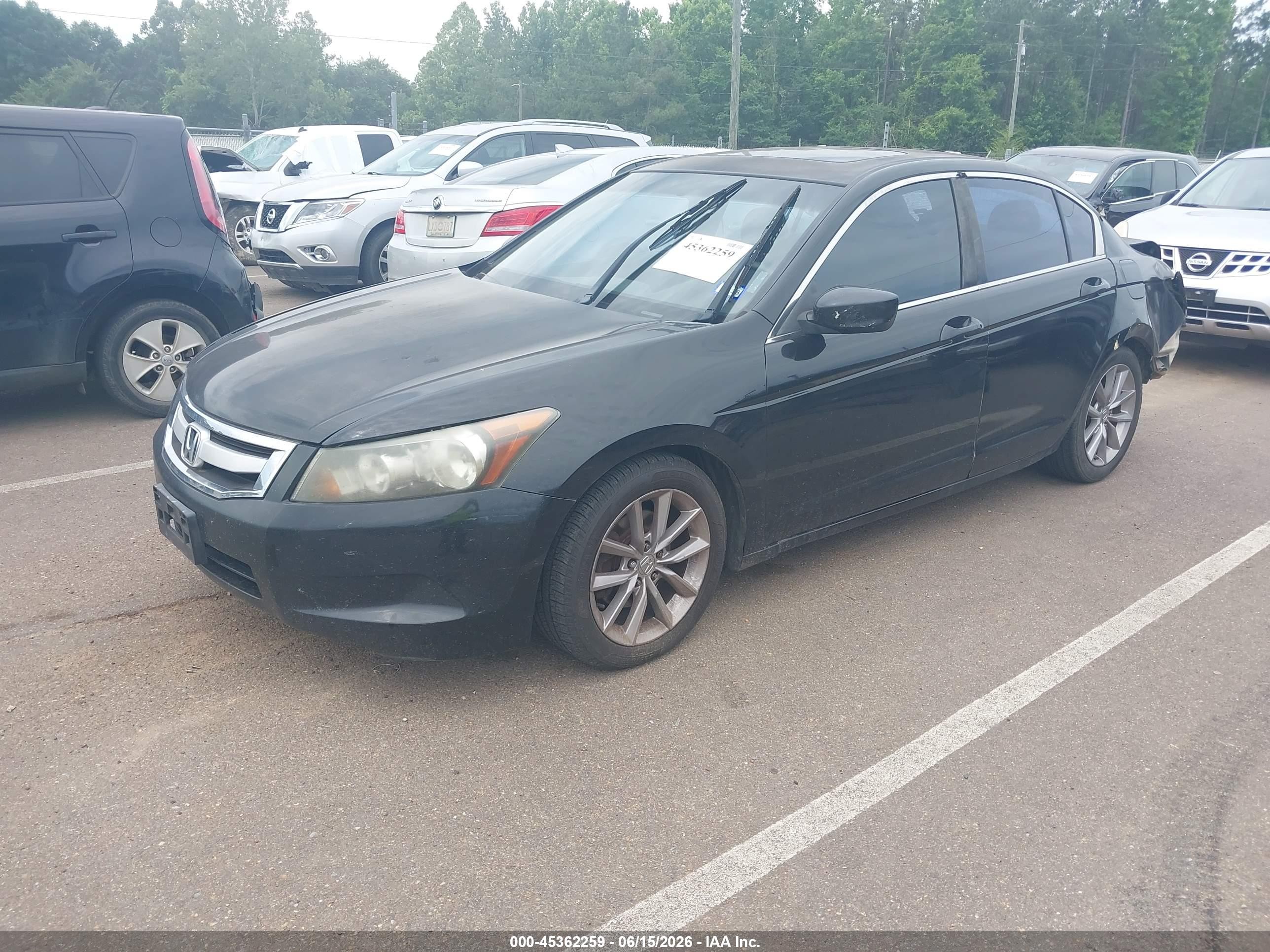 2009 Honda Accord 2.4 Ex-l Black vin: 1HGCP26819A106757