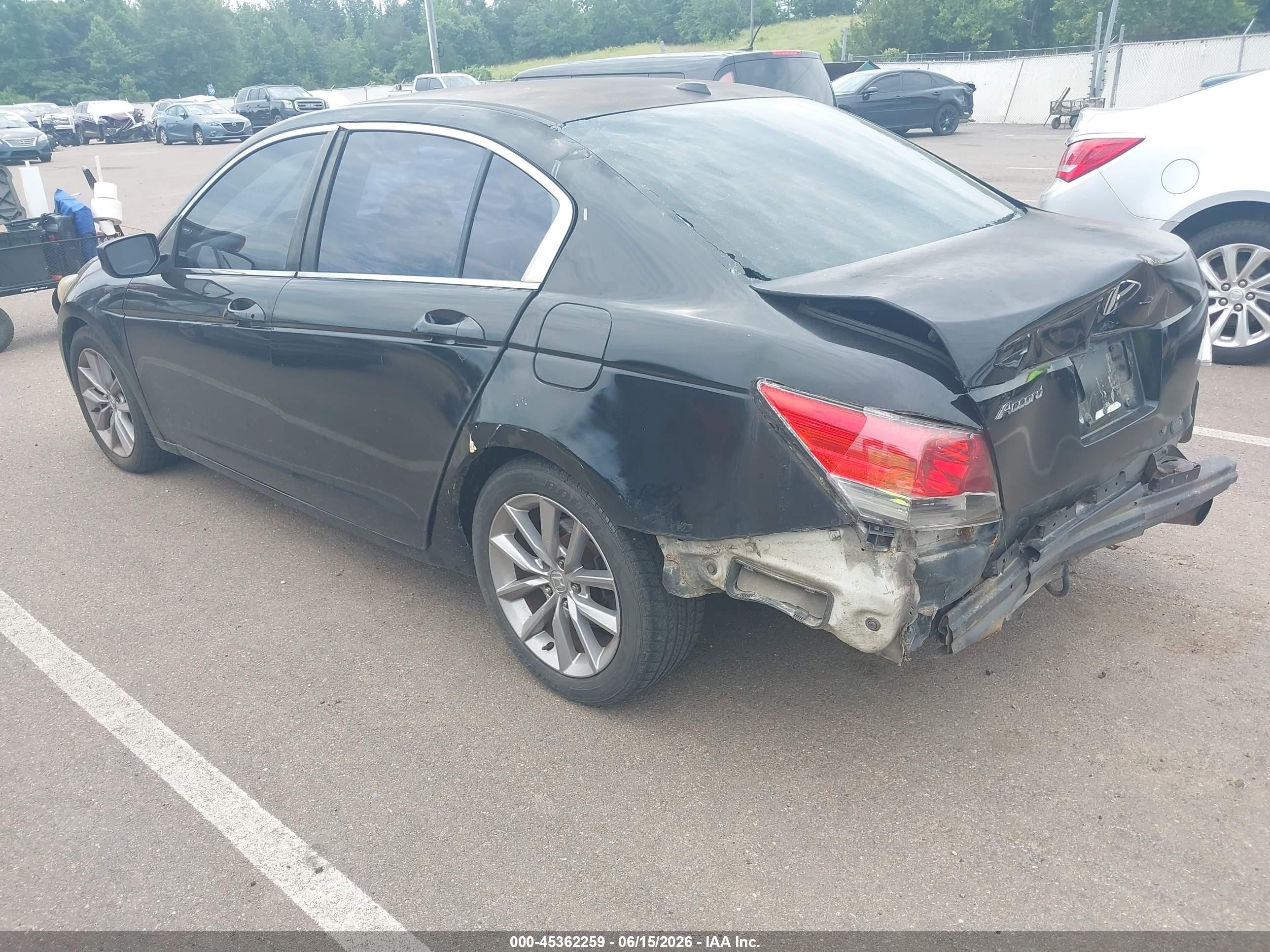 2009 Honda Accord 2.4 Ex-l Black vin: 1HGCP26819A106757