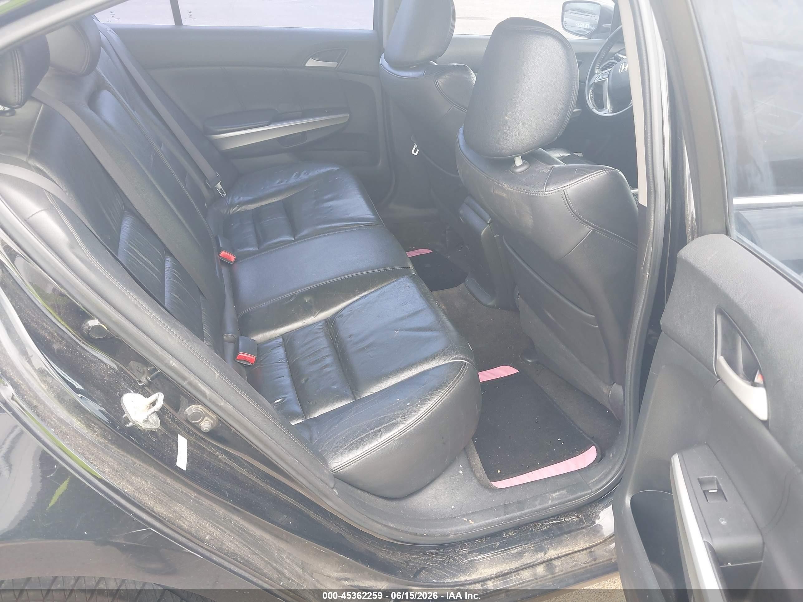 2009 Honda Accord 2.4 Ex-l Black vin: 1HGCP26819A106757
