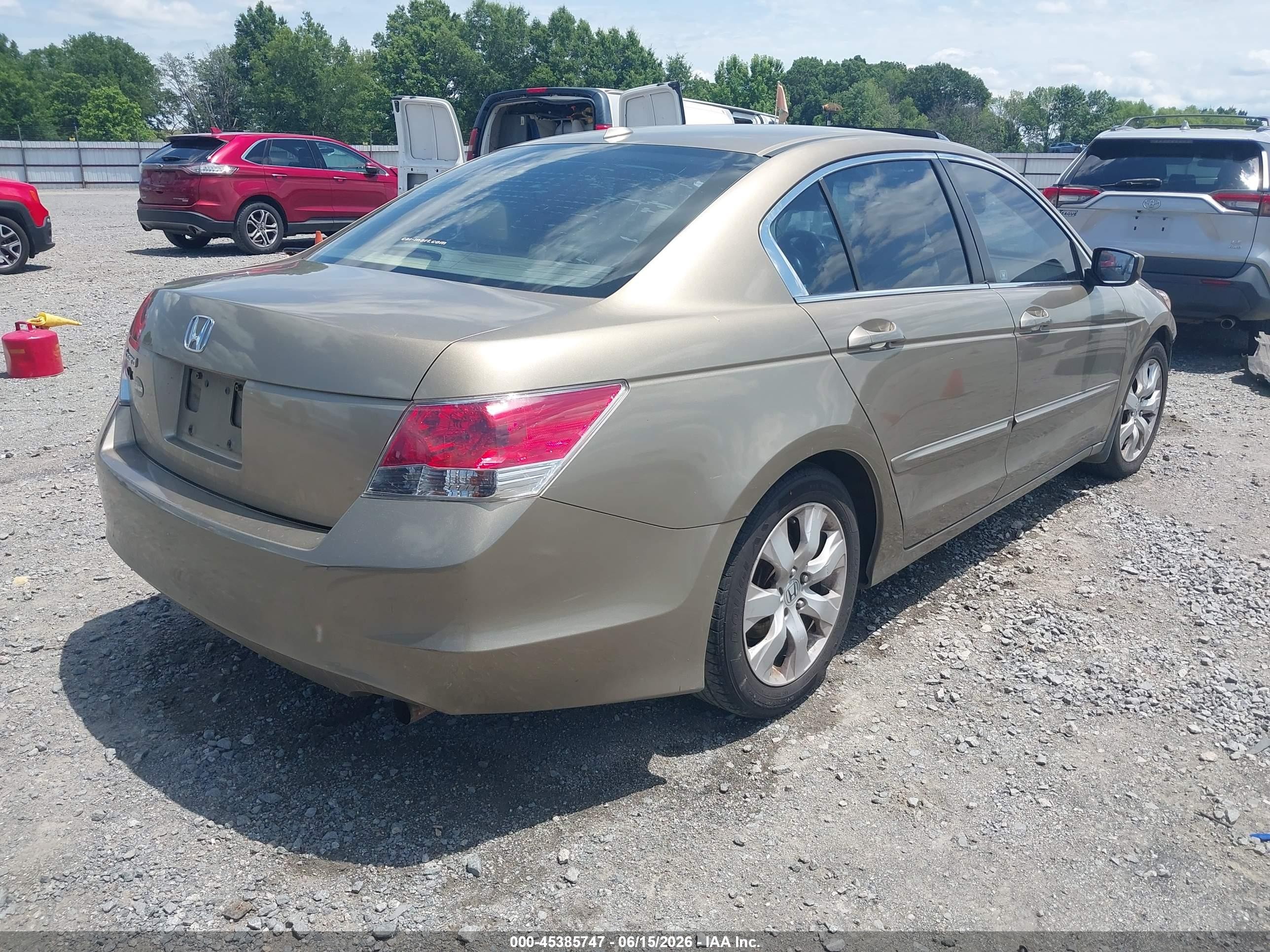 2009 Honda Accord 2.4 Ex-l Золотой vin: 1HGCP26819A121520