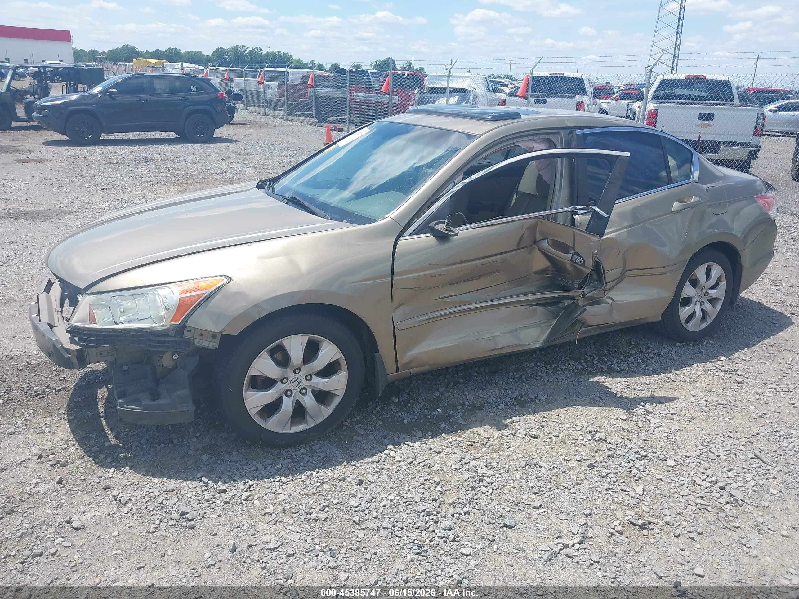 2009 Honda Accord 2.4 Ex-l Золотой vin: 1HGCP26819A121520