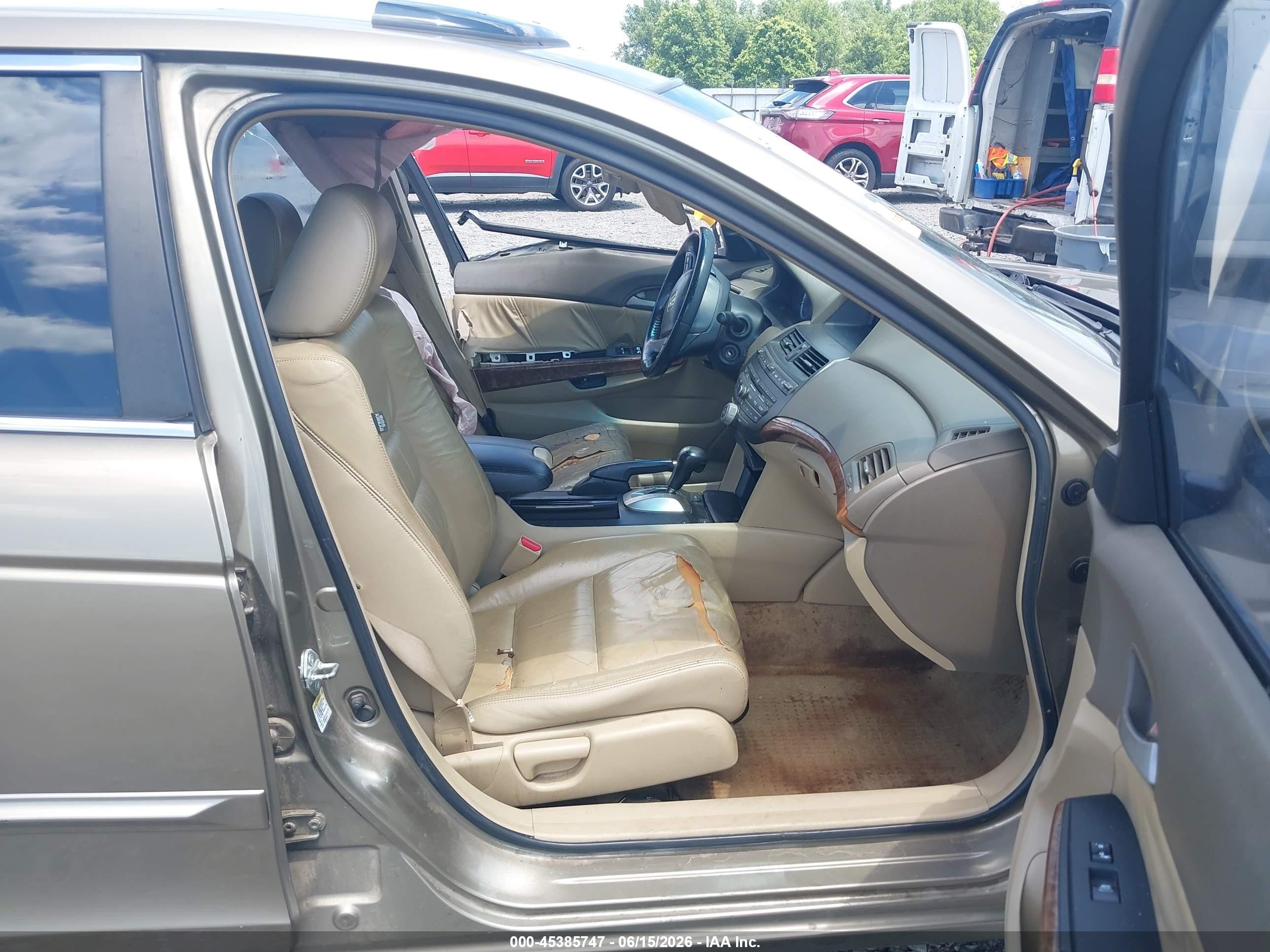 2009 Honda Accord 2.4 Ex-l Золотой vin: 1HGCP26819A121520