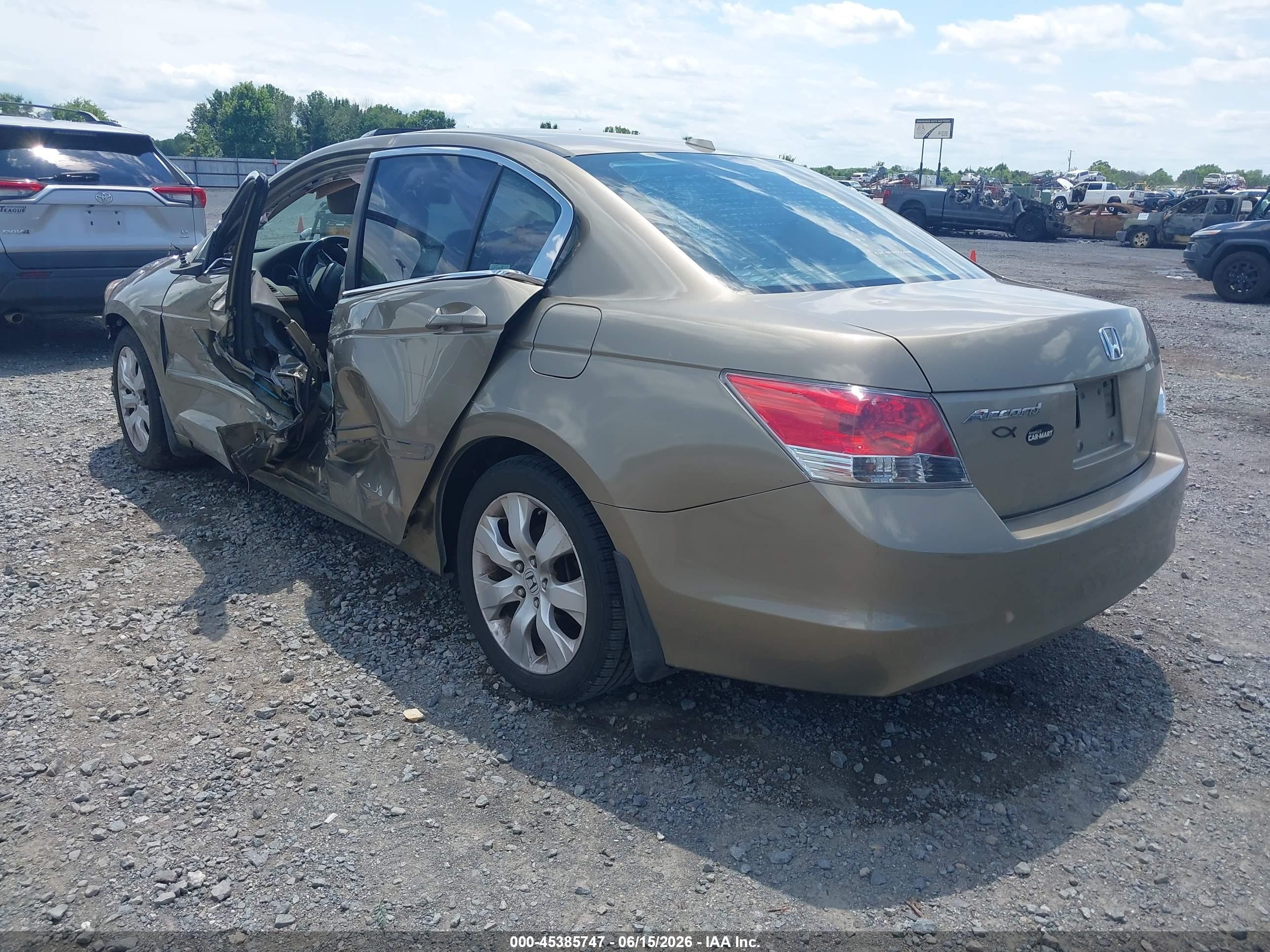 2009 Honda Accord 2.4 Ex-l Золотой vin: 1HGCP26819A121520