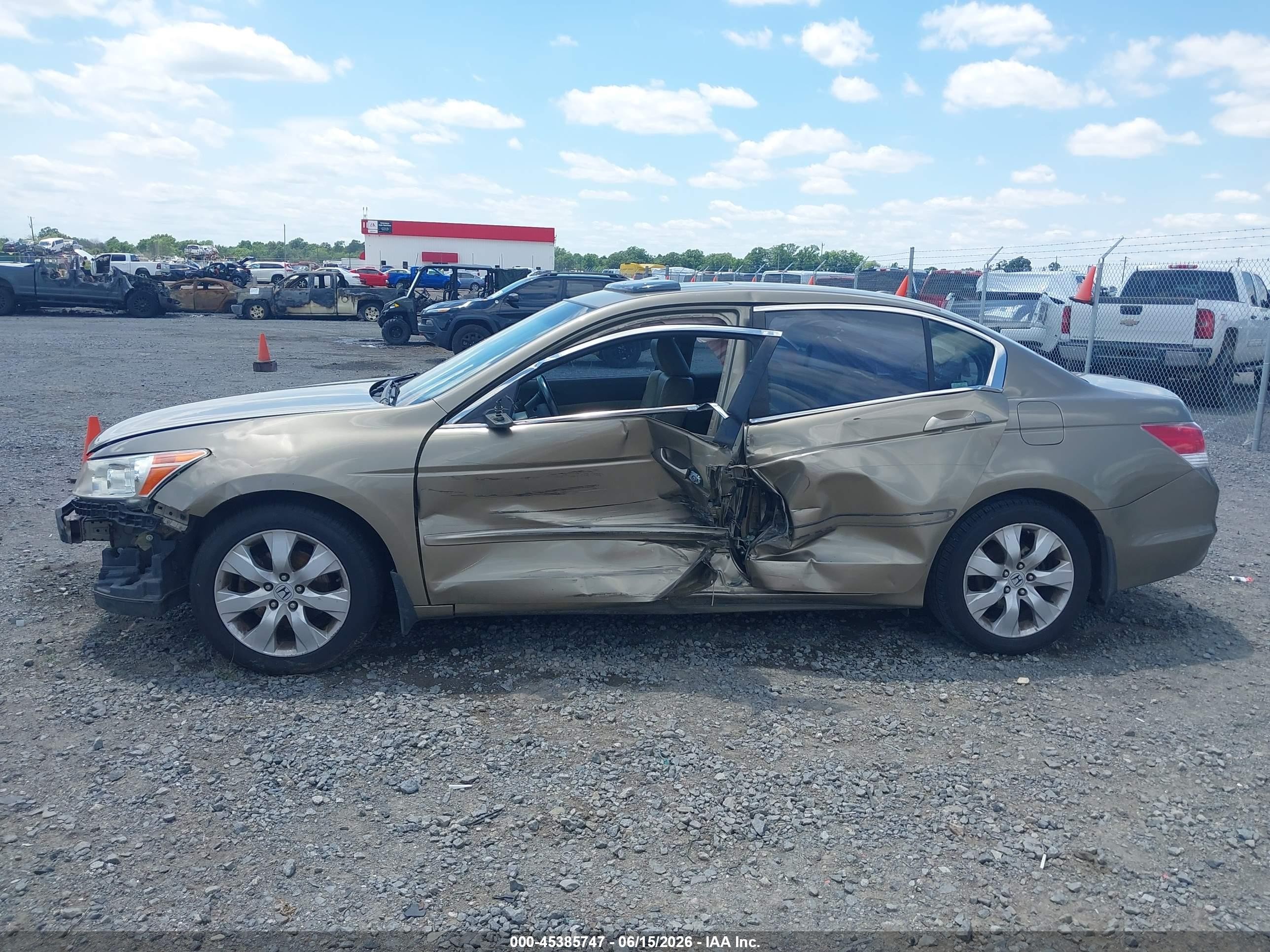 2009 Honda Accord 2.4 Ex-l Золотой vin: 1HGCP26819A121520