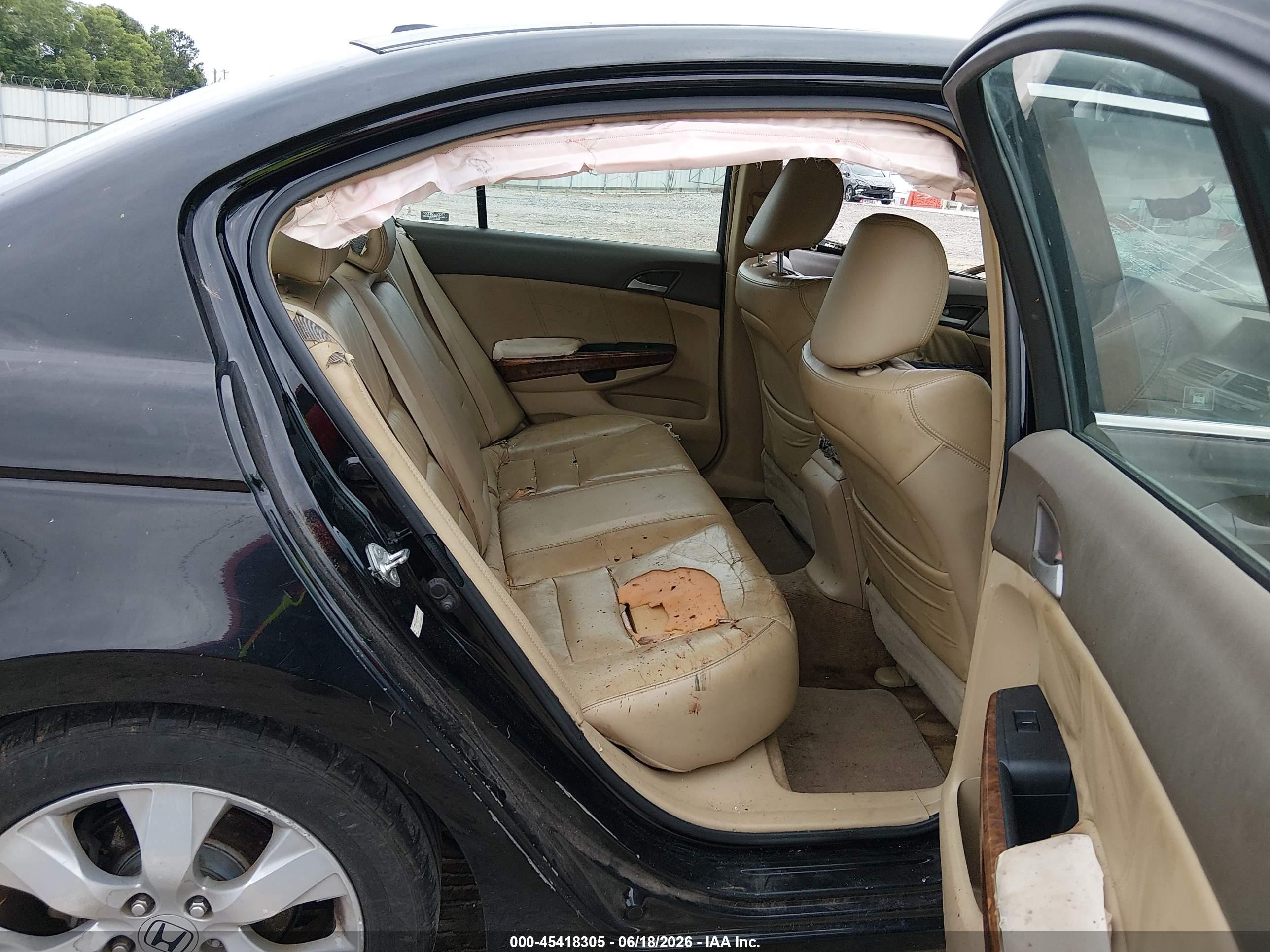 2009 Honda Accord 2.4 Ex-l Black vin: 1HGCP26819A127737