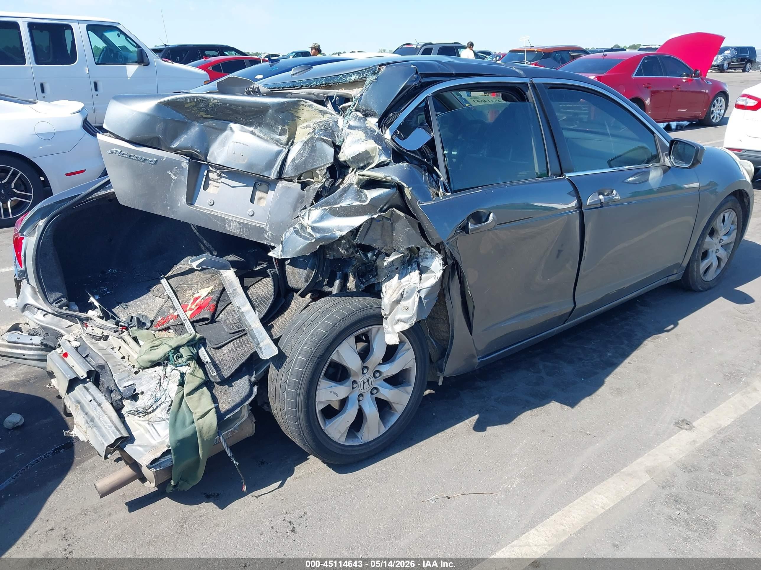 2009 Honda Accord 2.4 Ex-l Gray vin: 1HGCP26819A131674