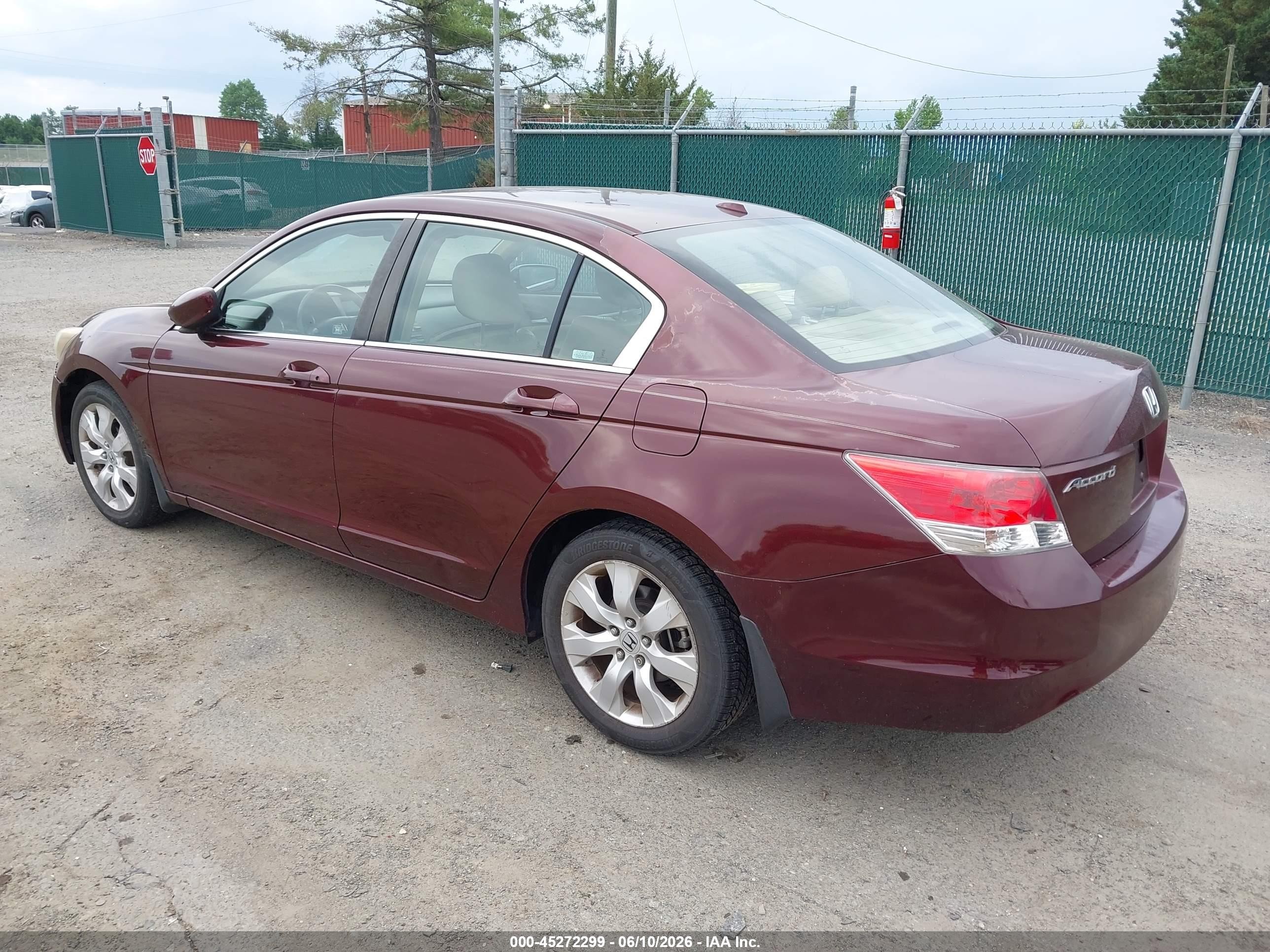 2009 Honda Accord 2.4 Ex-l Maroon vin: 1HGCP26819A163556