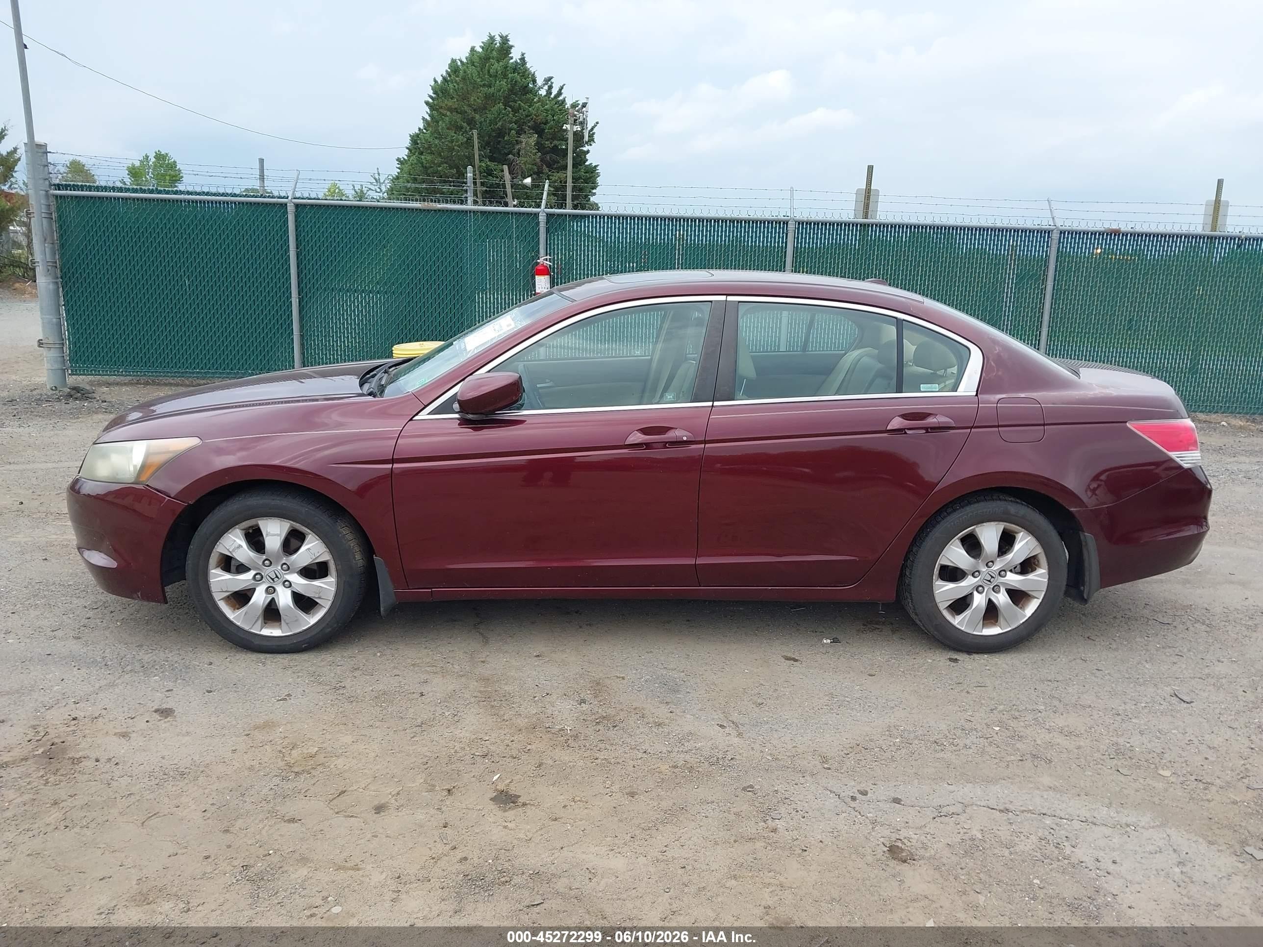 2009 Honda Accord 2.4 Ex-l Maroon vin: 1HGCP26819A163556
