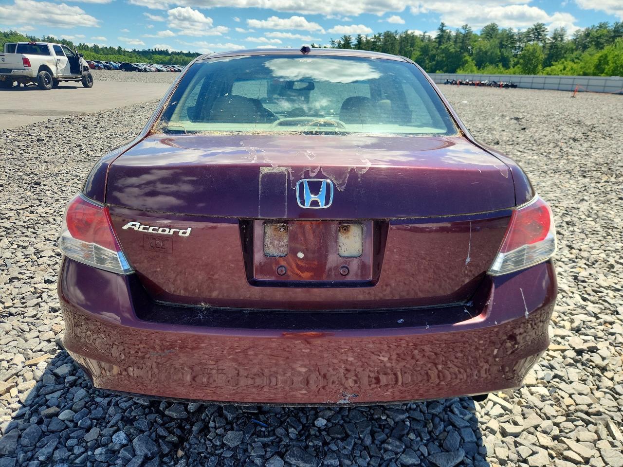 2008 Honda Accord Exl Maroon vin: 1HGCP26828A017424