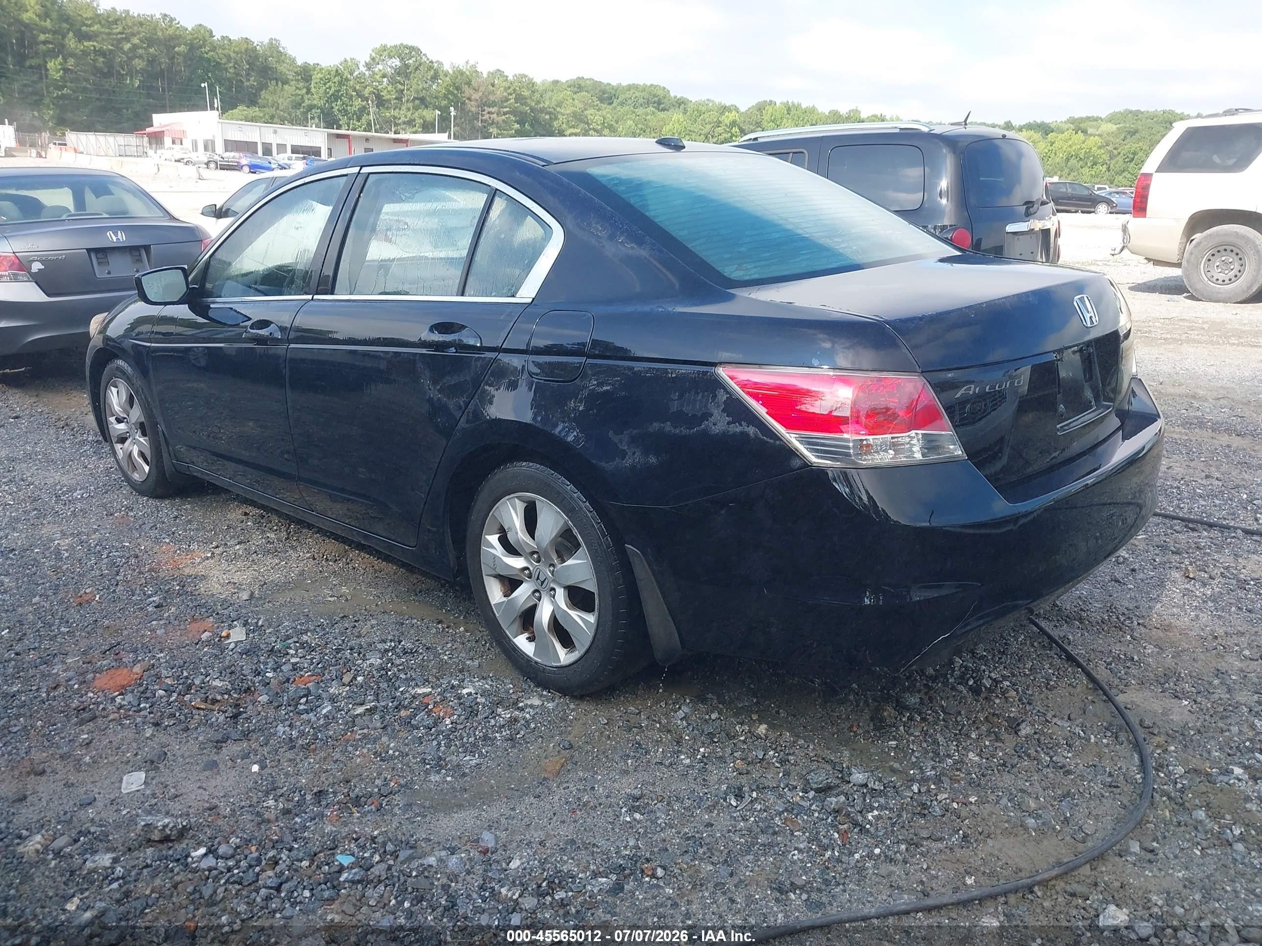 2008 Honda Accord 2.4 Ex-l Black vin: 1HGCP26828A059544