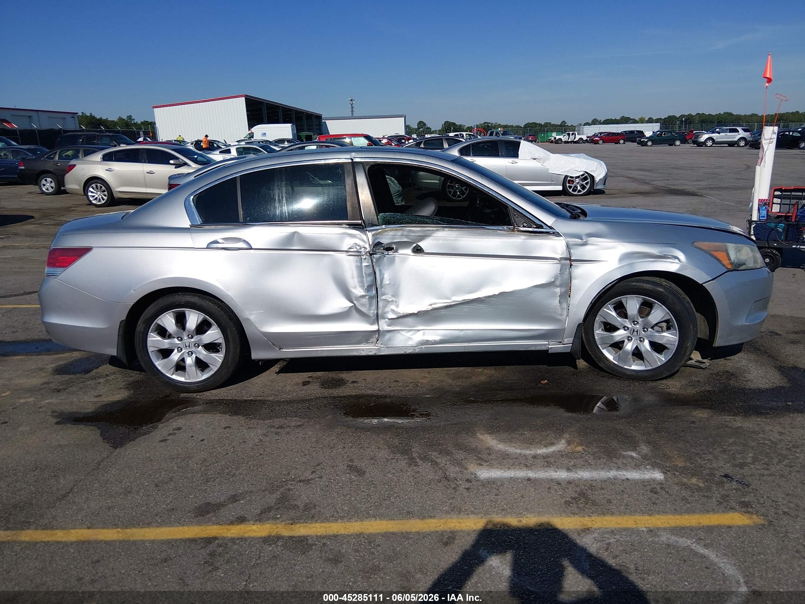 2008 Honda Accord 2.4 Ex-l Silver vin: 1HGCP26828A070155