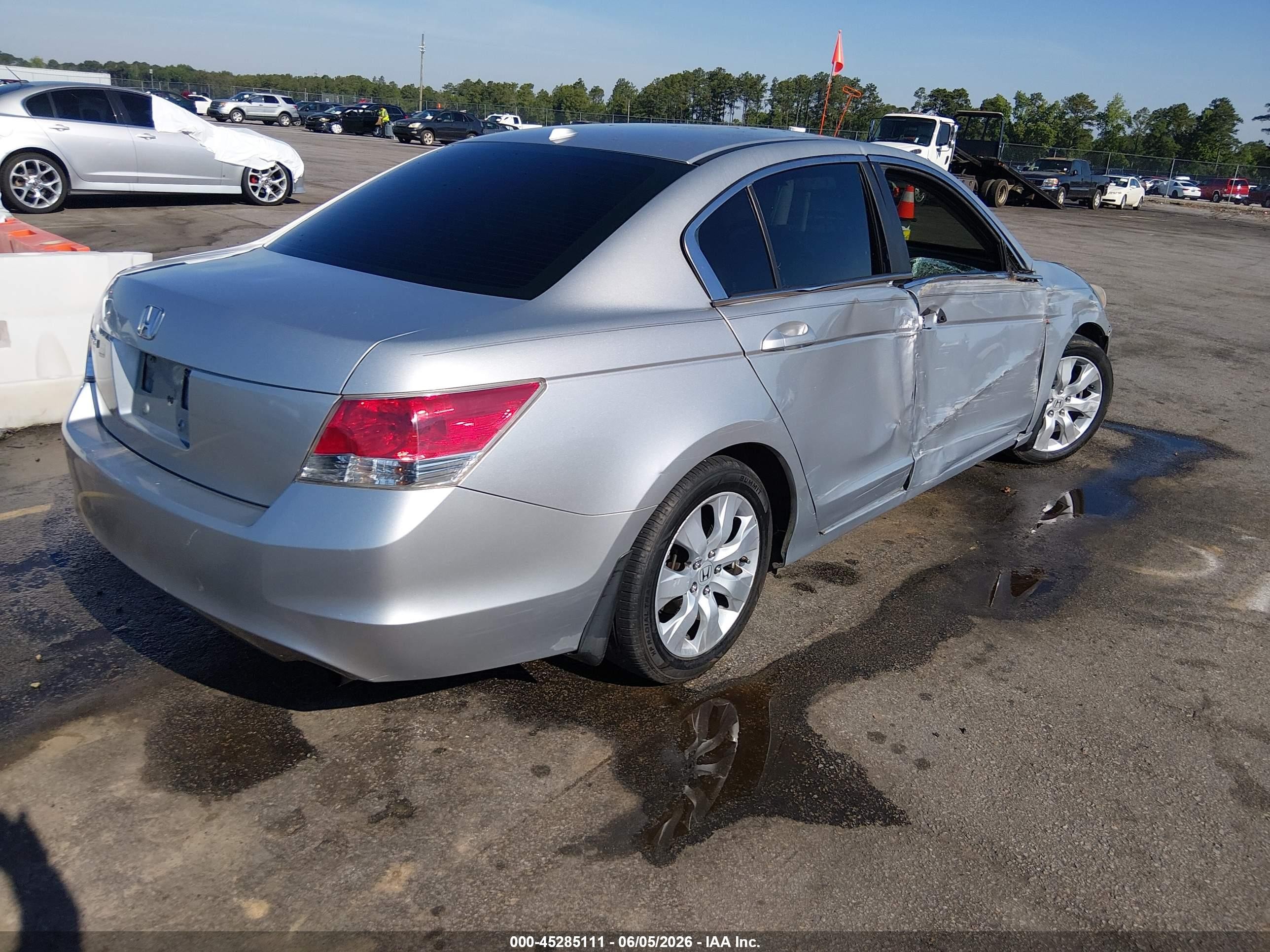 2008 Honda Accord 2.4 Ex-l Silver vin: 1HGCP26828A070155