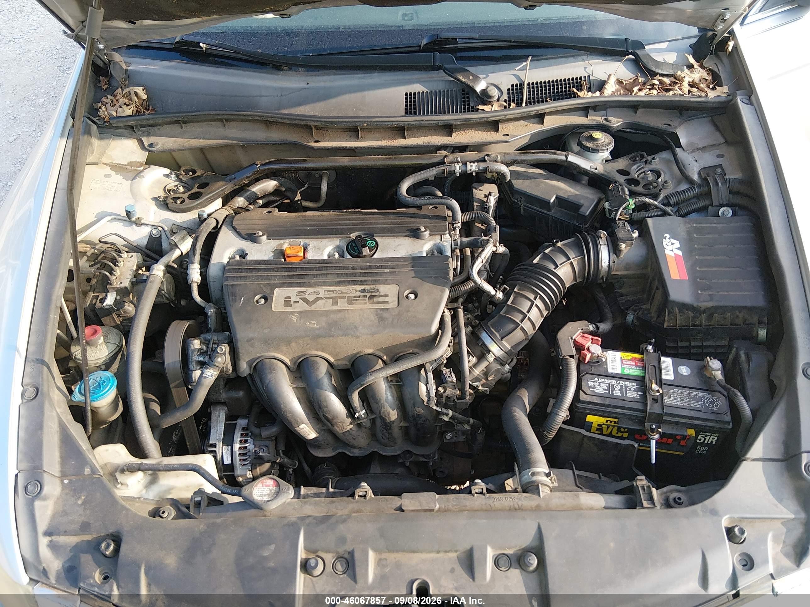 2008 Honda Accord 2.4 Ex-l Silver vin: 1HGCP26828A122755
