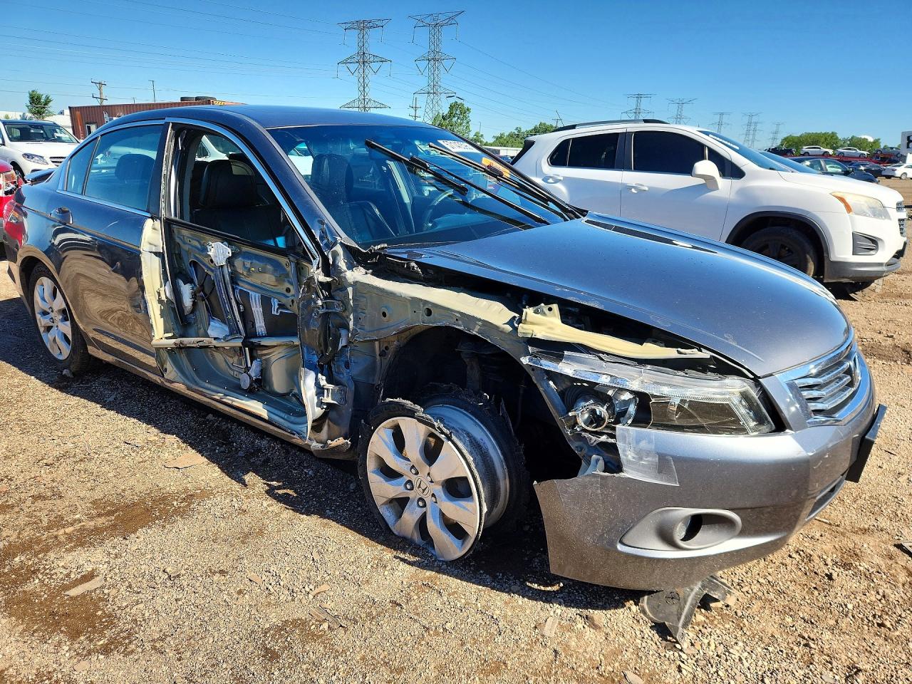 2008 Honda Accord Exl Gray vin: 1HGCP26828A131682