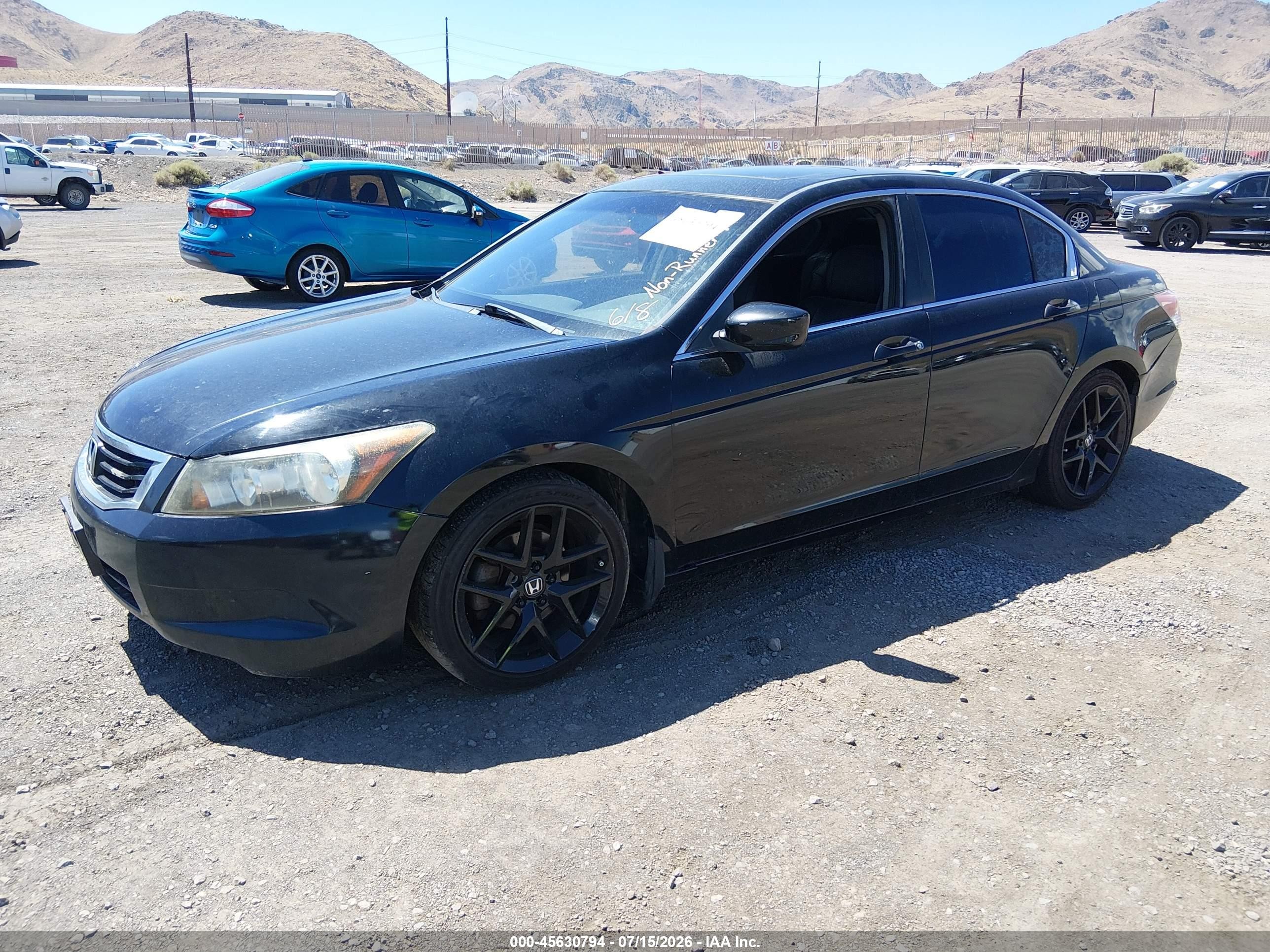 2009 Honda Accord 2.4 Ex-l Black vin: 1HGCP26829A014489