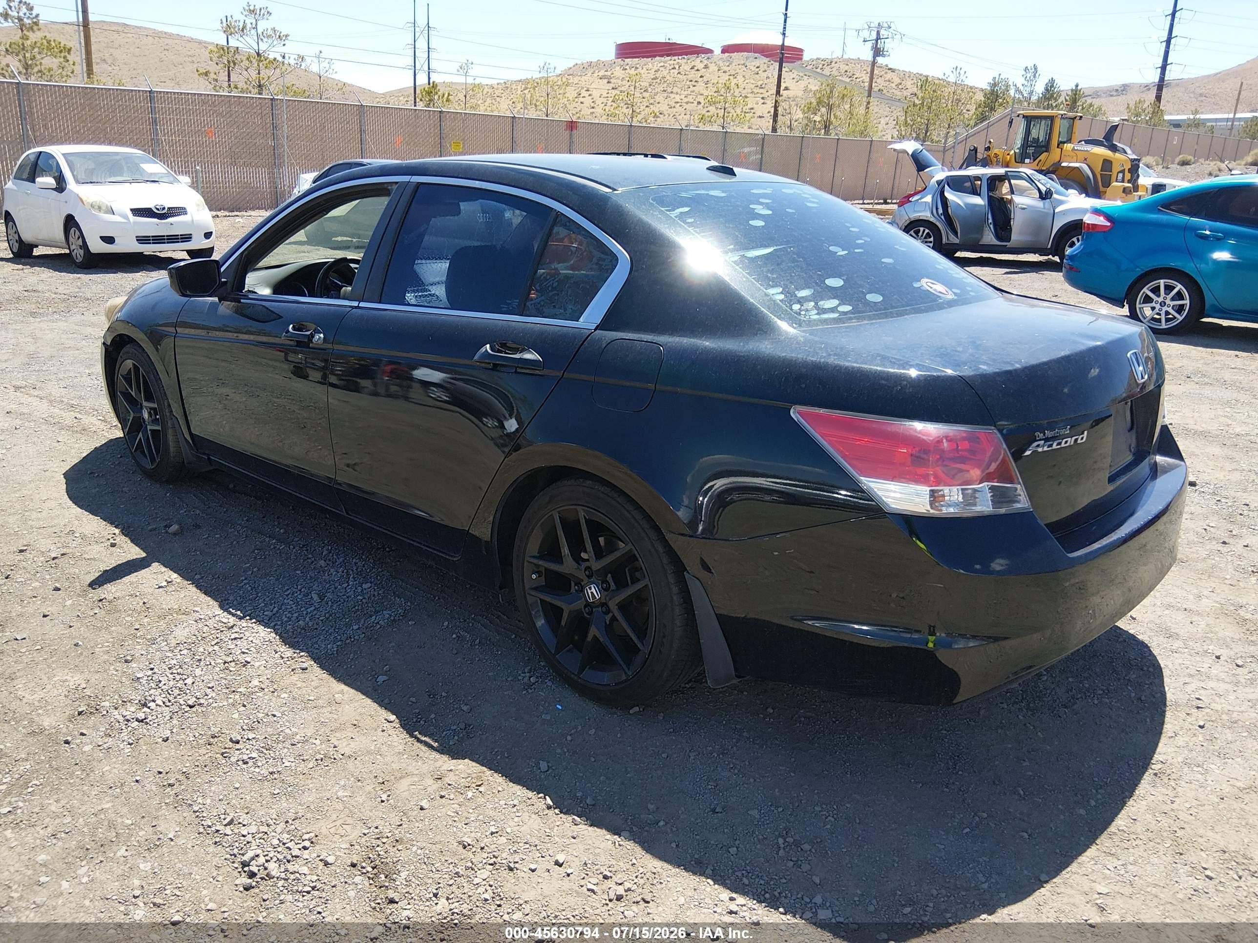 2009 Honda Accord 2.4 Ex-l Black vin: 1HGCP26829A014489