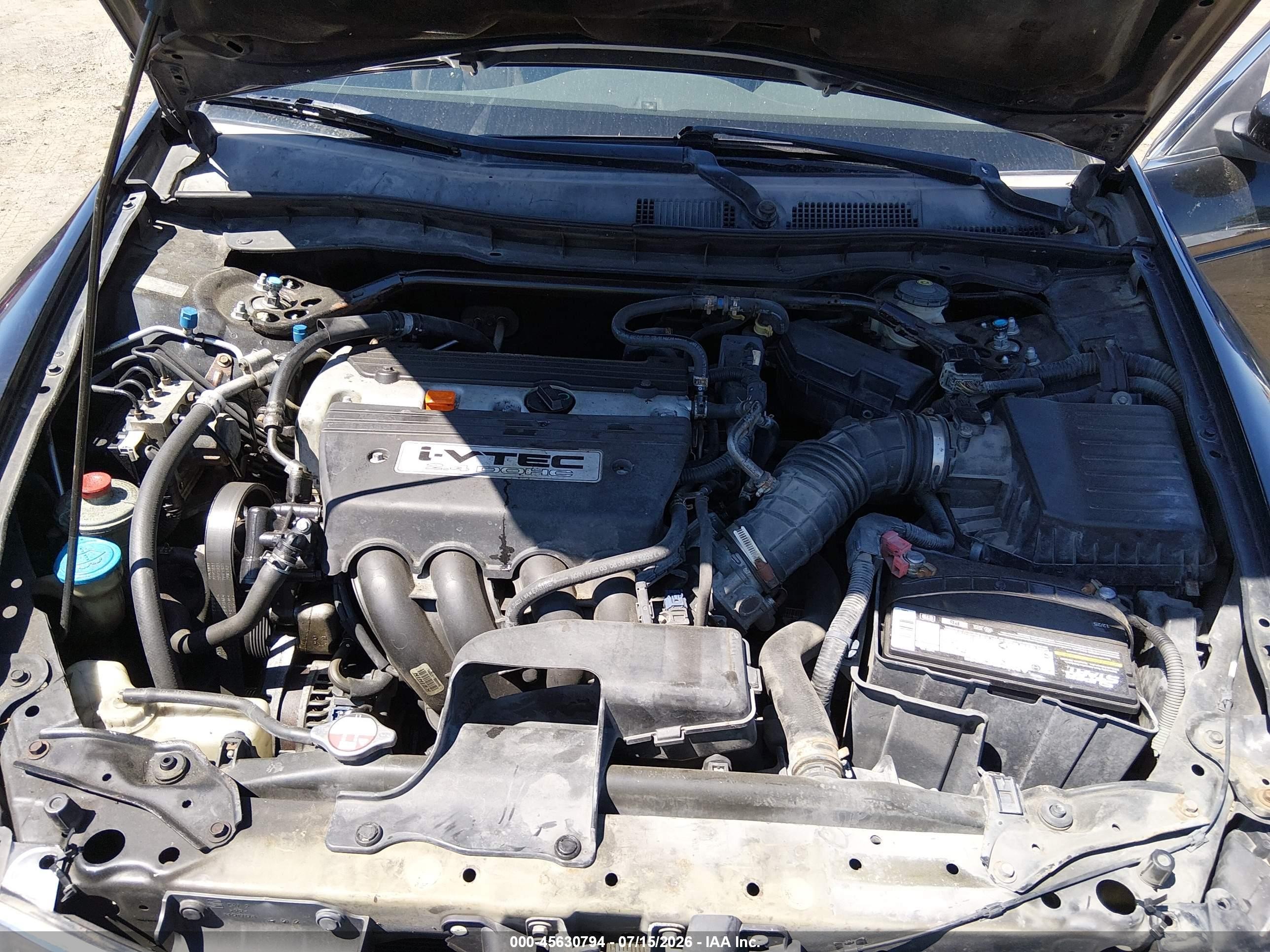 2009 Honda Accord 2.4 Ex-l Black vin: 1HGCP26829A014489