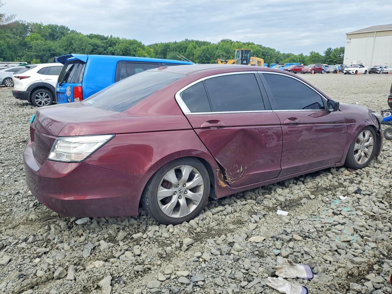 2009 Honda Accord Exl Maroon vin: 1HGCP26829A073865