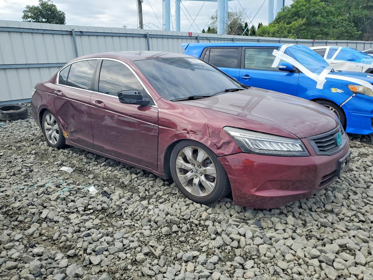 2009 Honda Accord Exl Maroon vin: 1HGCP26829A073865