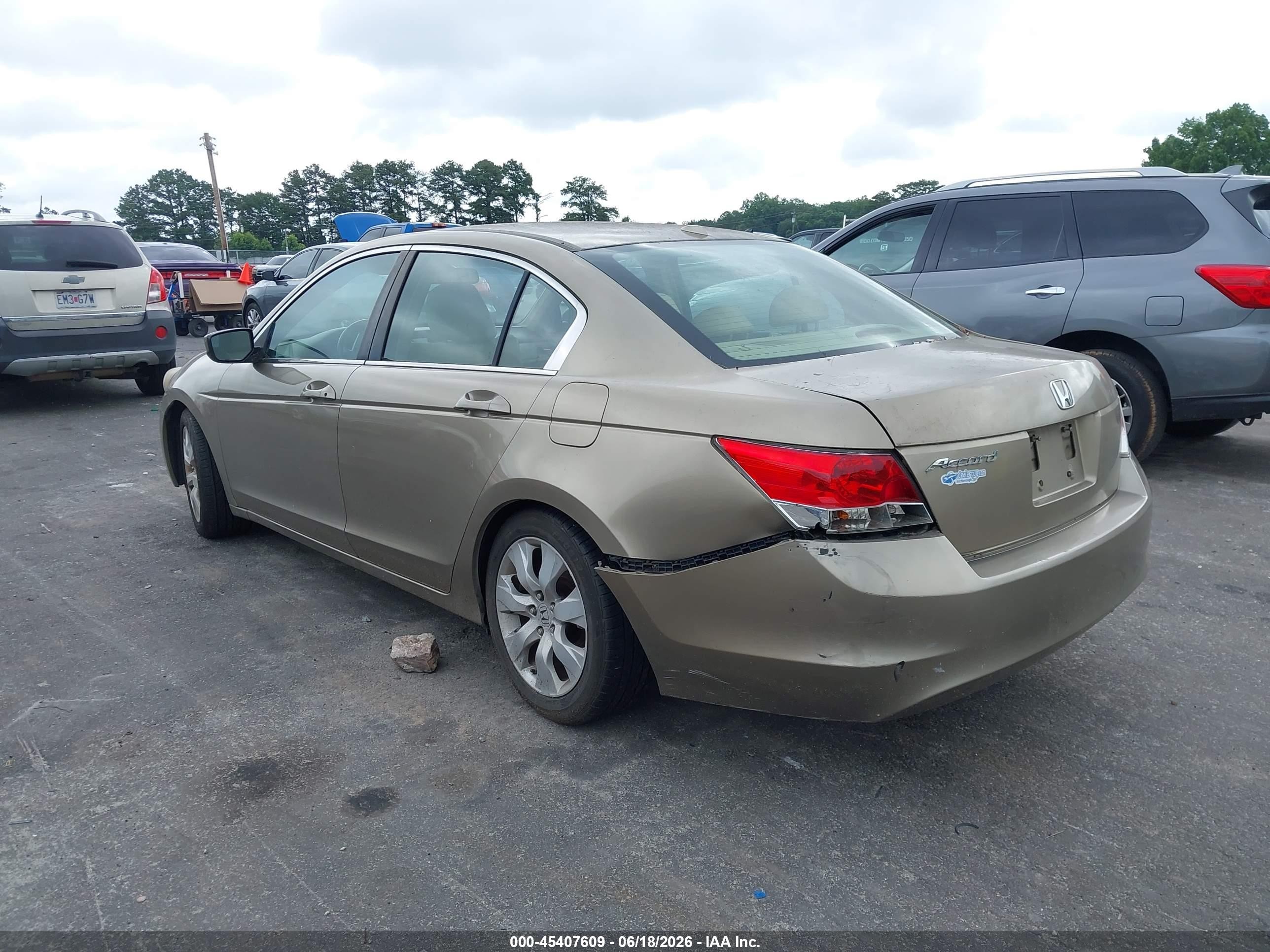 2009 Honda Accord 2.4 Ex-l Золотой vin: 1HGCP26829A074692
