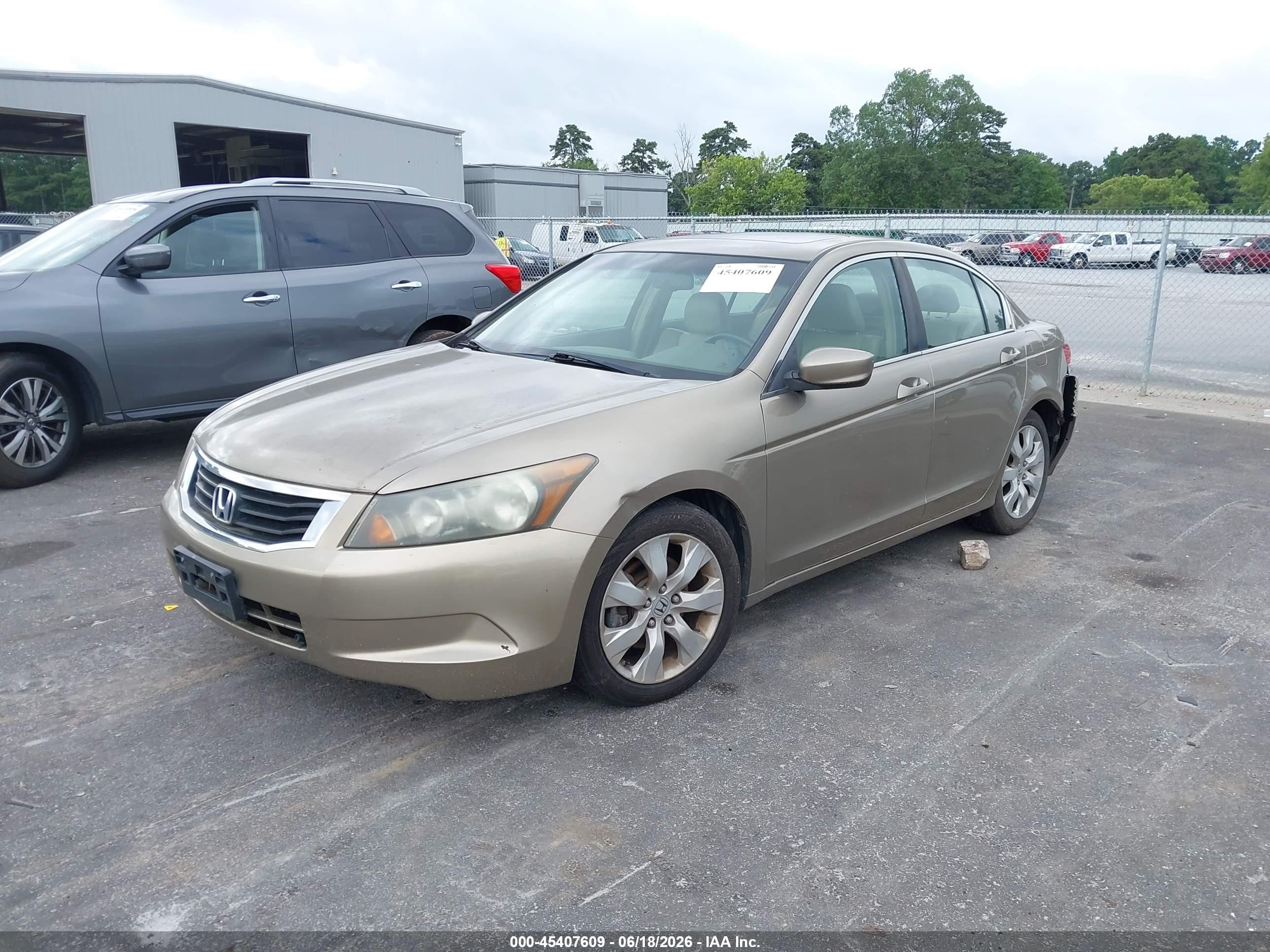 2009 Honda Accord 2.4 Ex-l Золотой vin: 1HGCP26829A074692