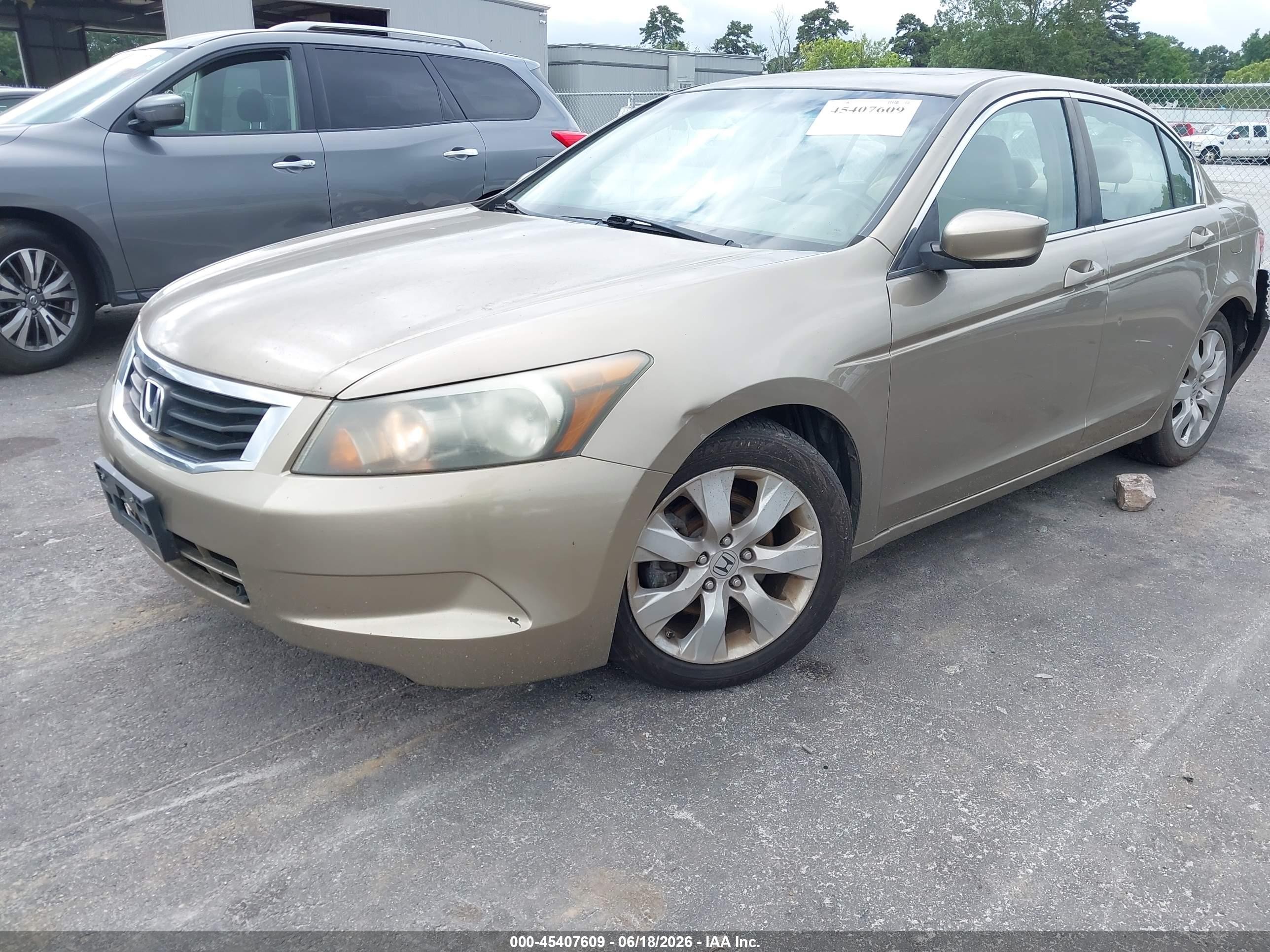 2009 Honda Accord 2.4 Ex-l Золотой vin: 1HGCP26829A074692
