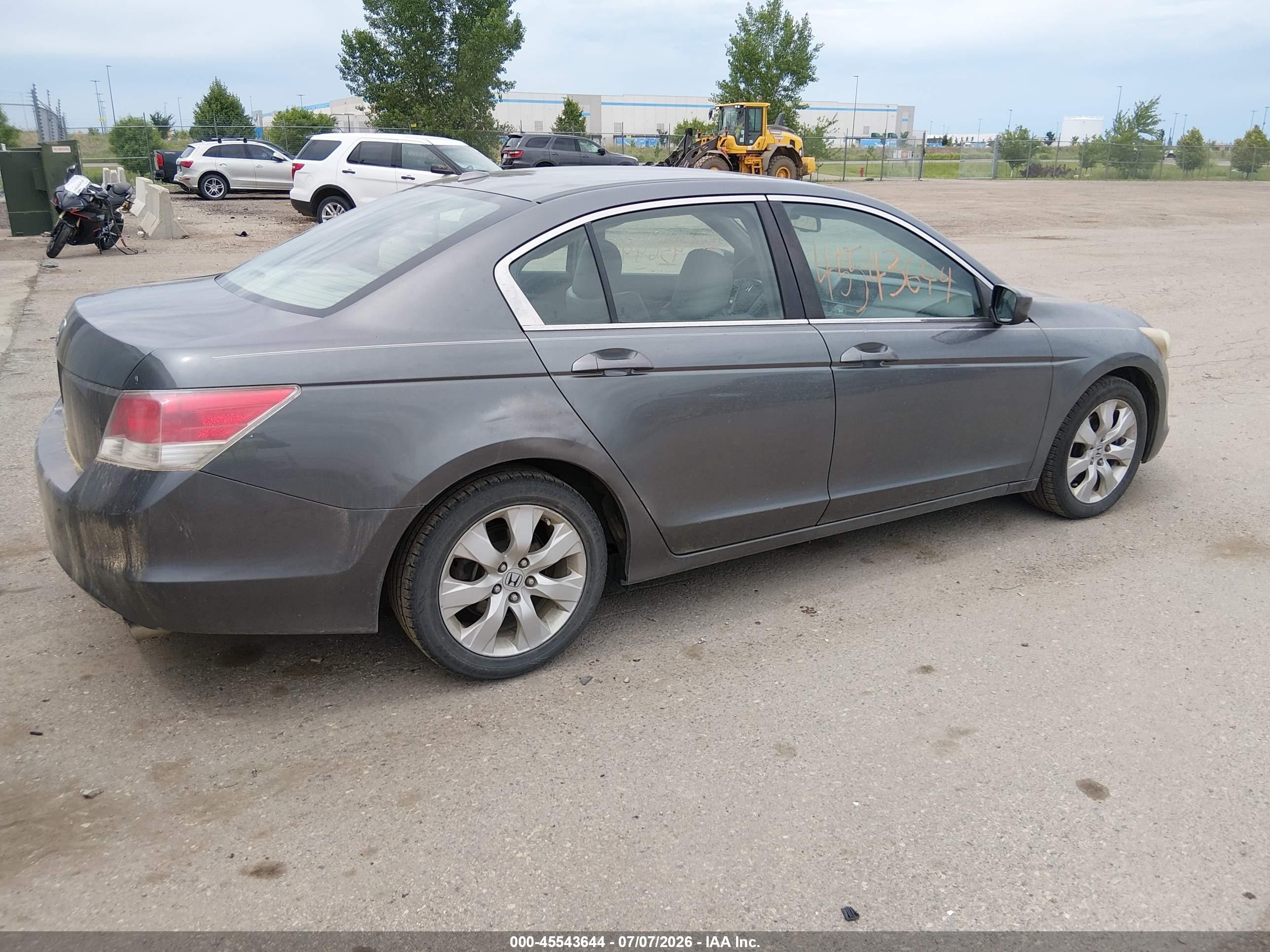 2009 Honda Accord 2.4 Ex-l Gray vin: 1HGCP26829A077897