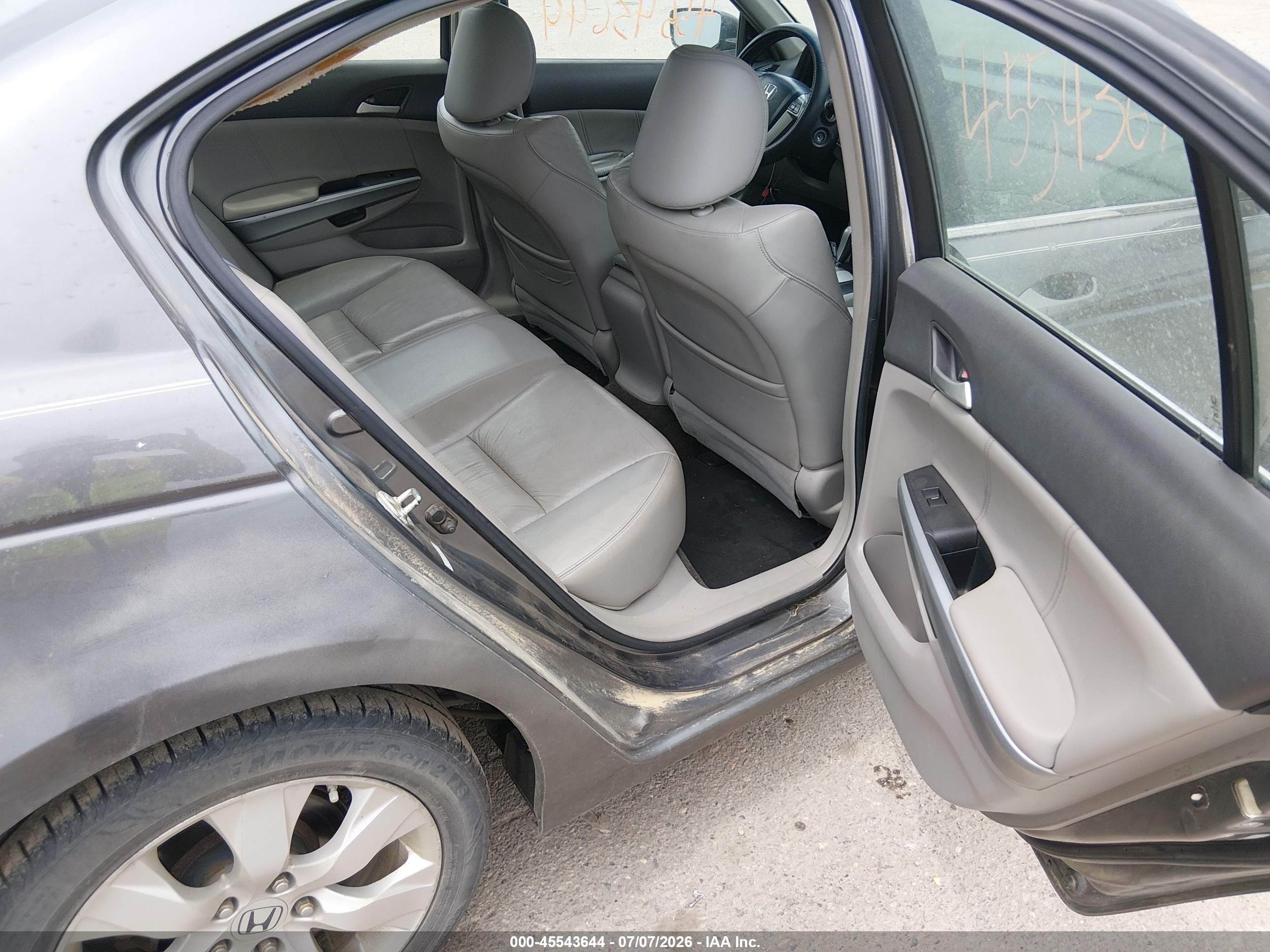 2009 Honda Accord 2.4 Ex-l Gray vin: 1HGCP26829A077897