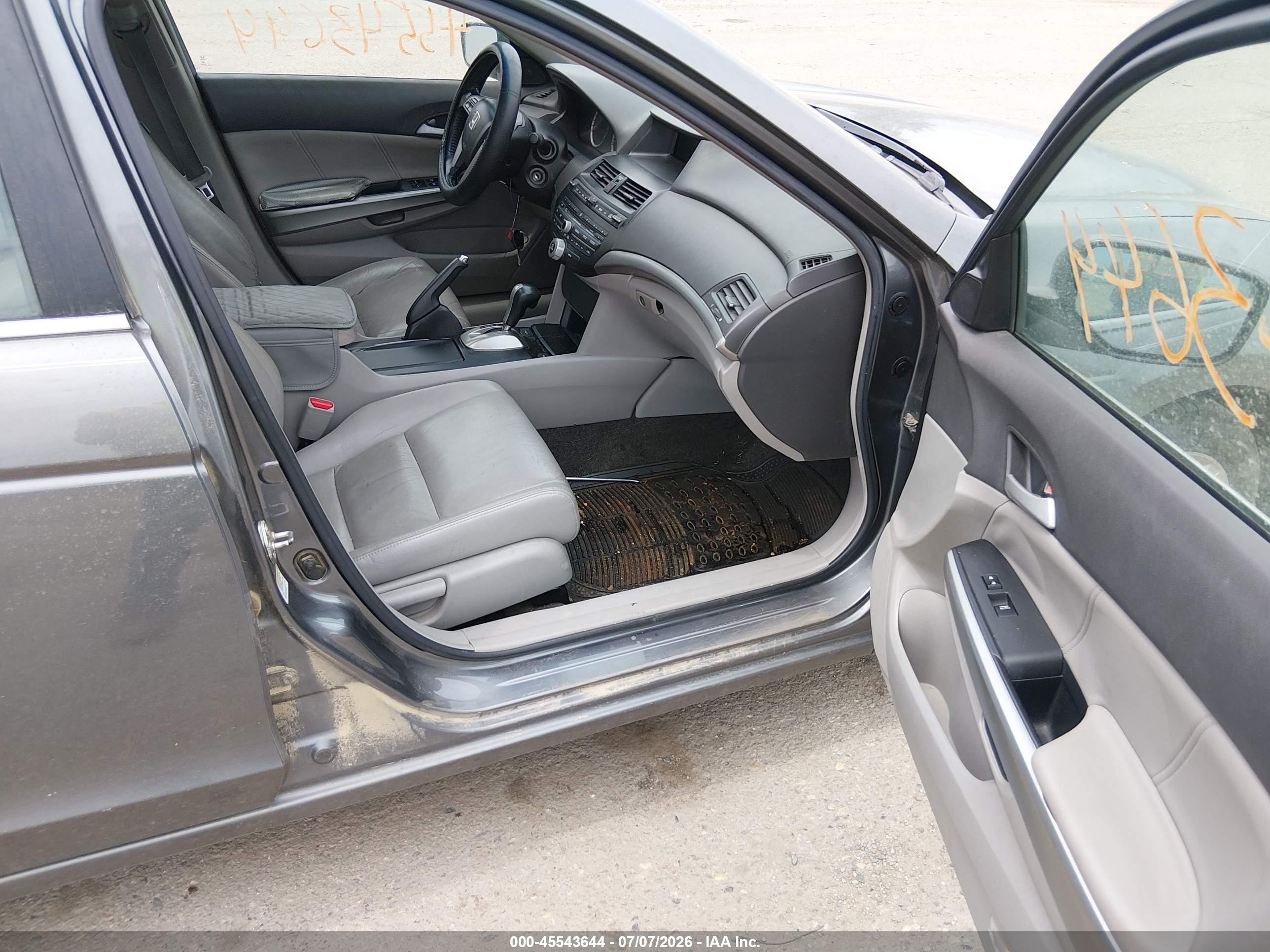 2009 Honda Accord 2.4 Ex-l Gray vin: 1HGCP26829A077897
