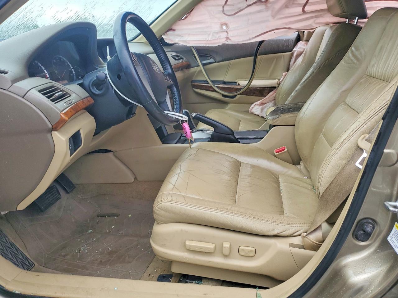 2009 Honda Accord Exl Beige vin: 1HGCP26829A086485
