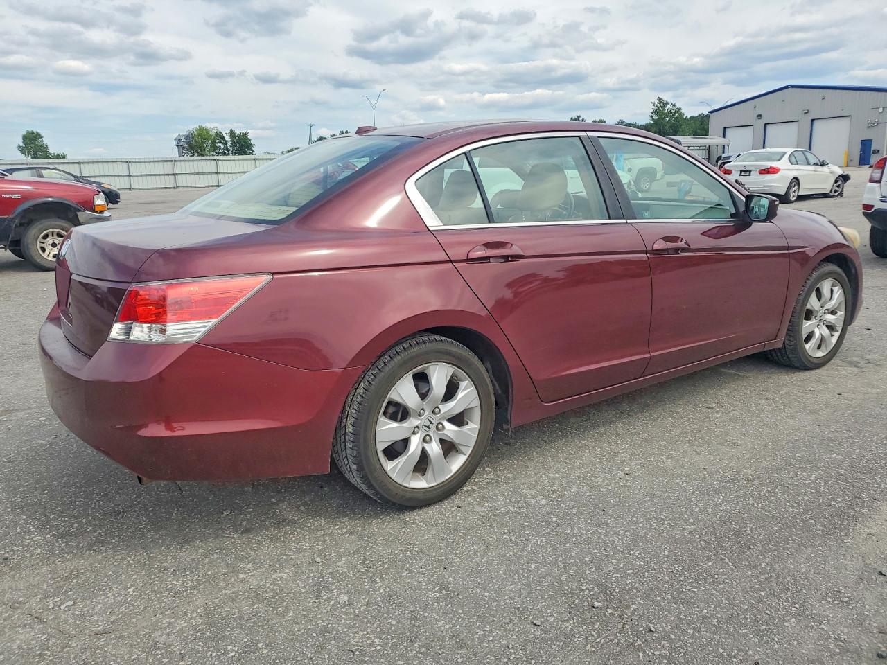 2009 Honda Accord Exl Бордовый vin: 1HGCP26829A088690