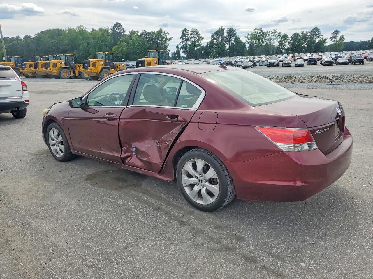 2009 Honda Accord Exl Бордовый vin: 1HGCP26829A088690