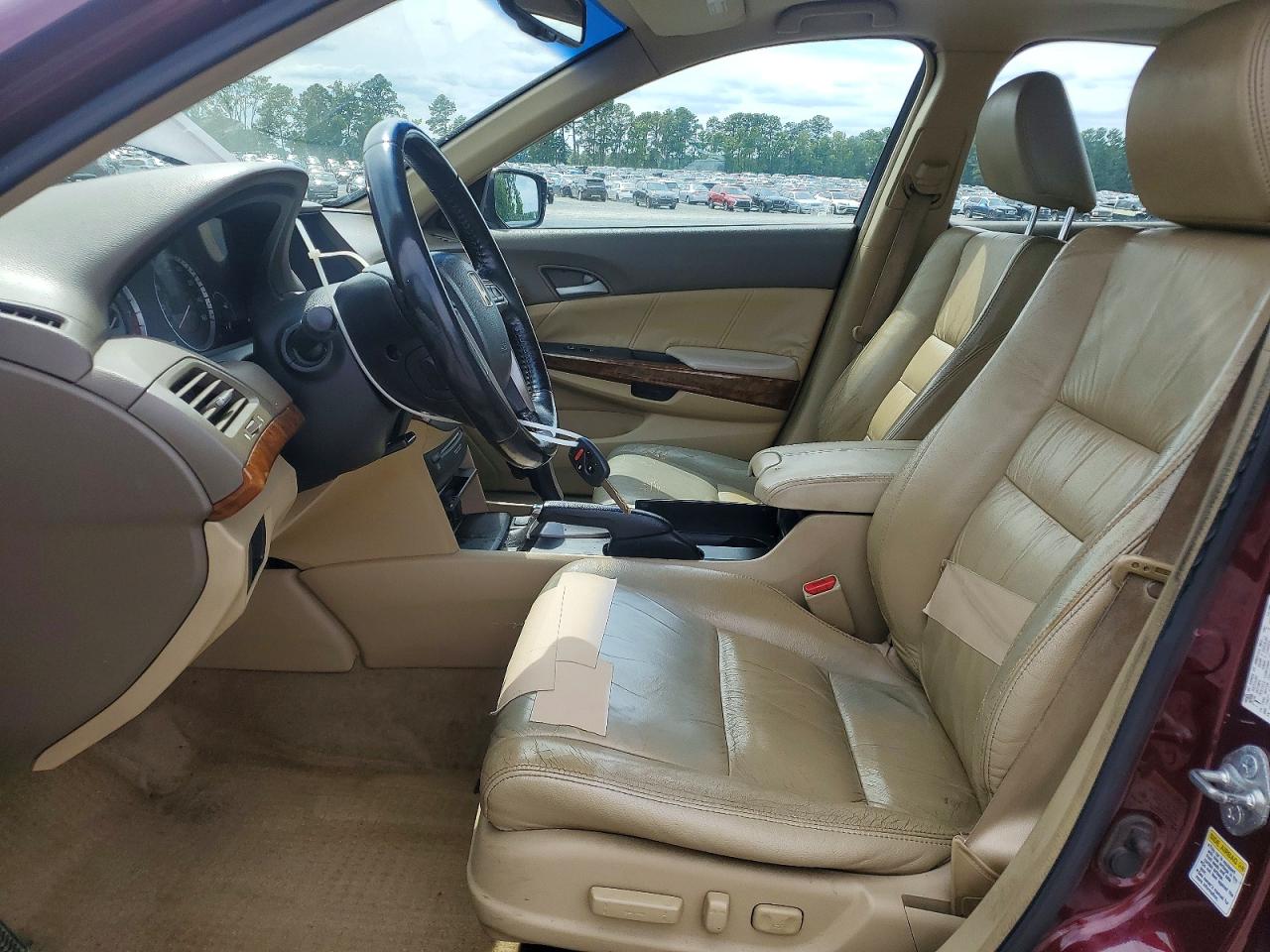 2009 Honda Accord Exl Бордовый vin: 1HGCP26829A088690