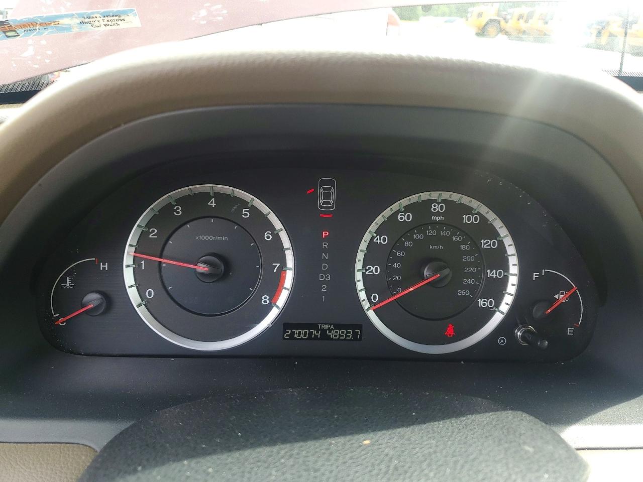 2009 Honda Accord Exl Бордовый vin: 1HGCP26829A088690