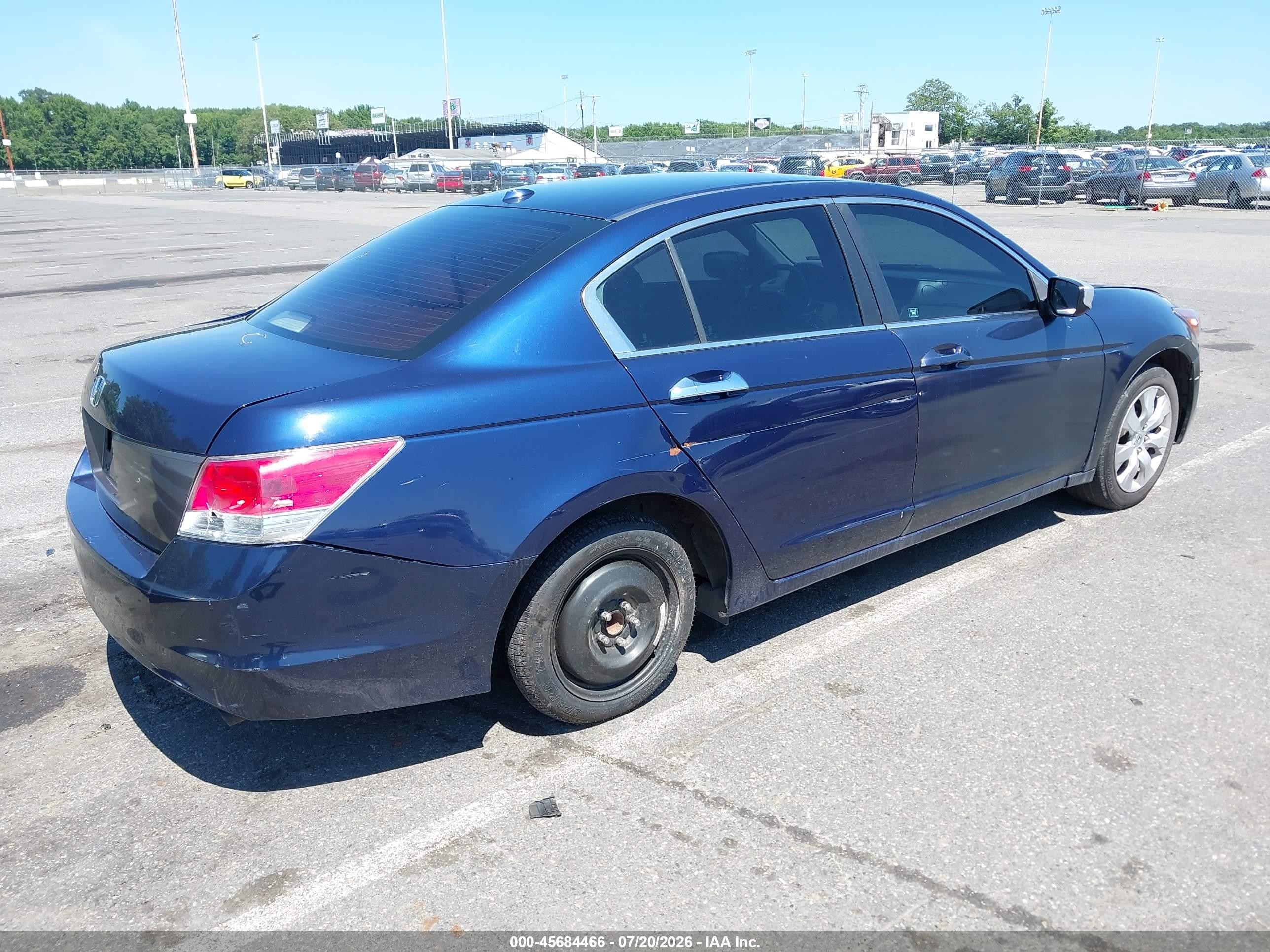 2009 Honda Accord 2.4 Ex-l Синий vin: 1HGCP26829A093467