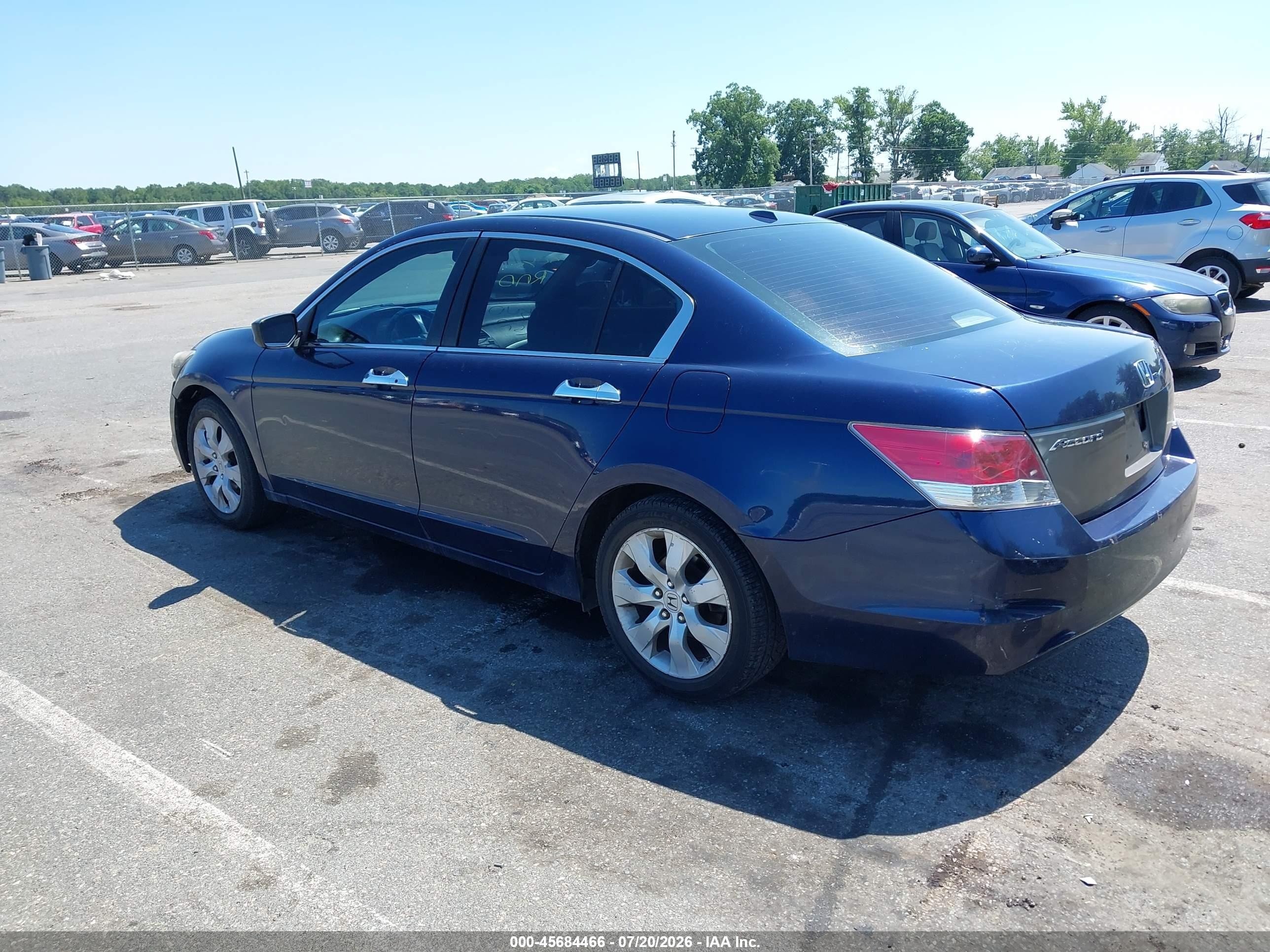 2009 Honda Accord 2.4 Ex-l Синий vin: 1HGCP26829A093467