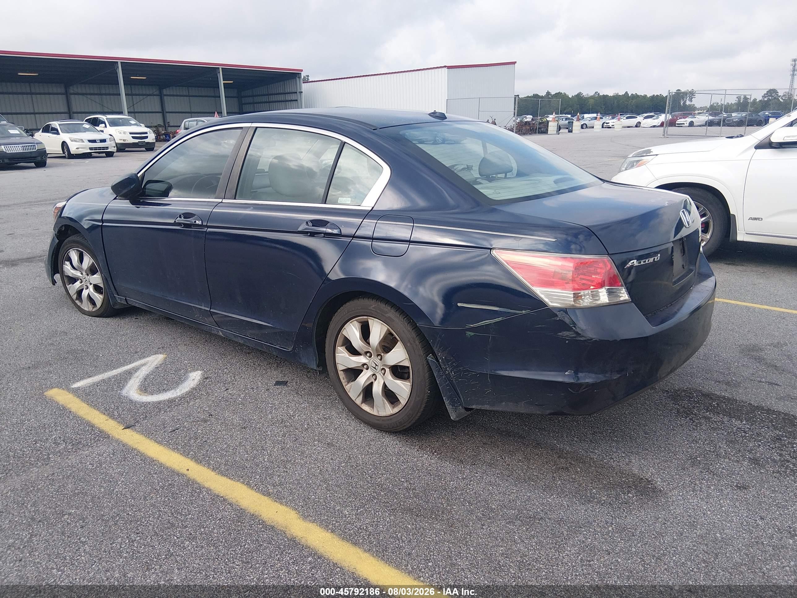2009 Honda Accord 2.4 Ex-l Blue vin: 1HGCP26829A100384