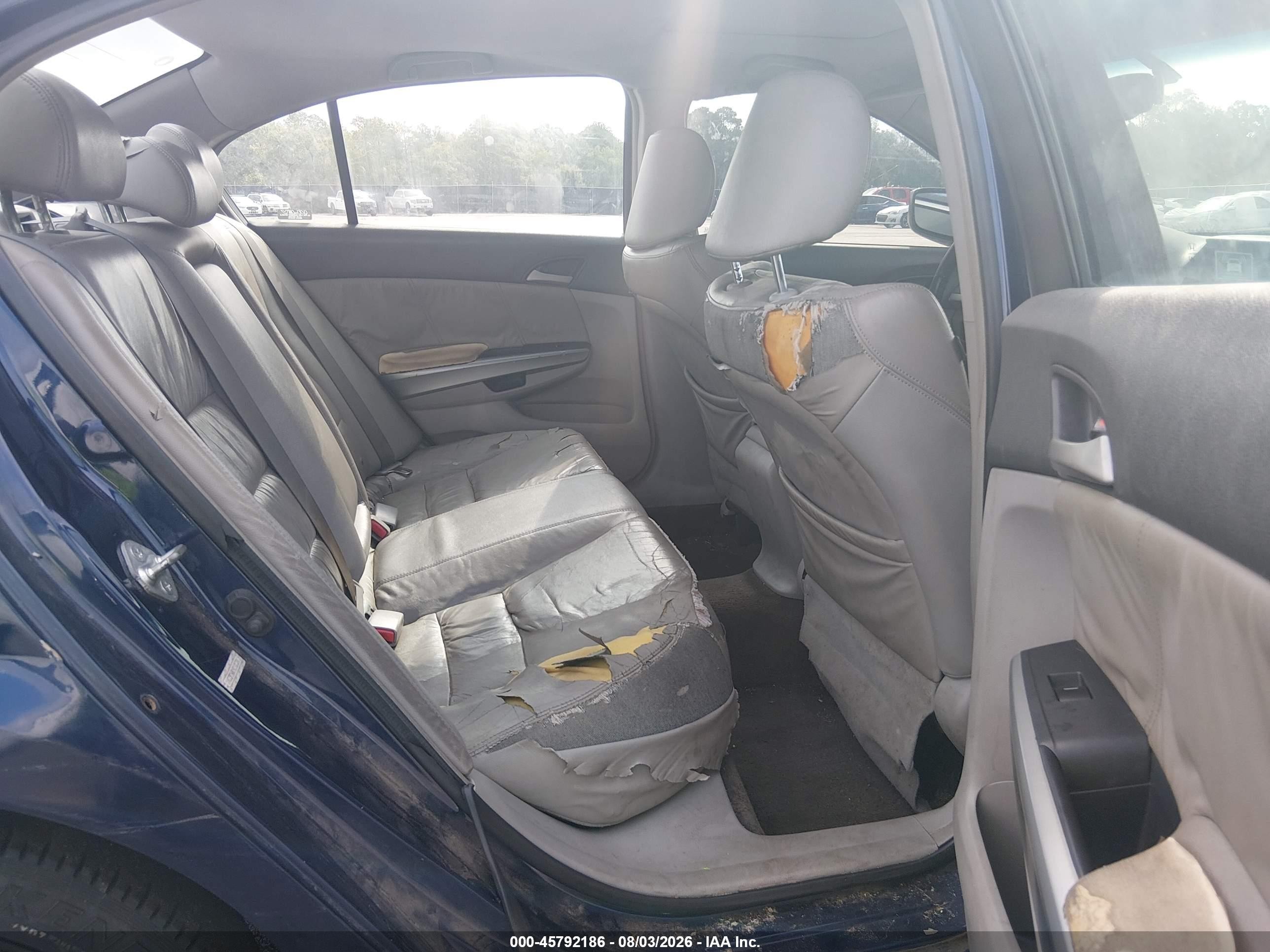 2009 Honda Accord 2.4 Ex-l Blue vin: 1HGCP26829A100384