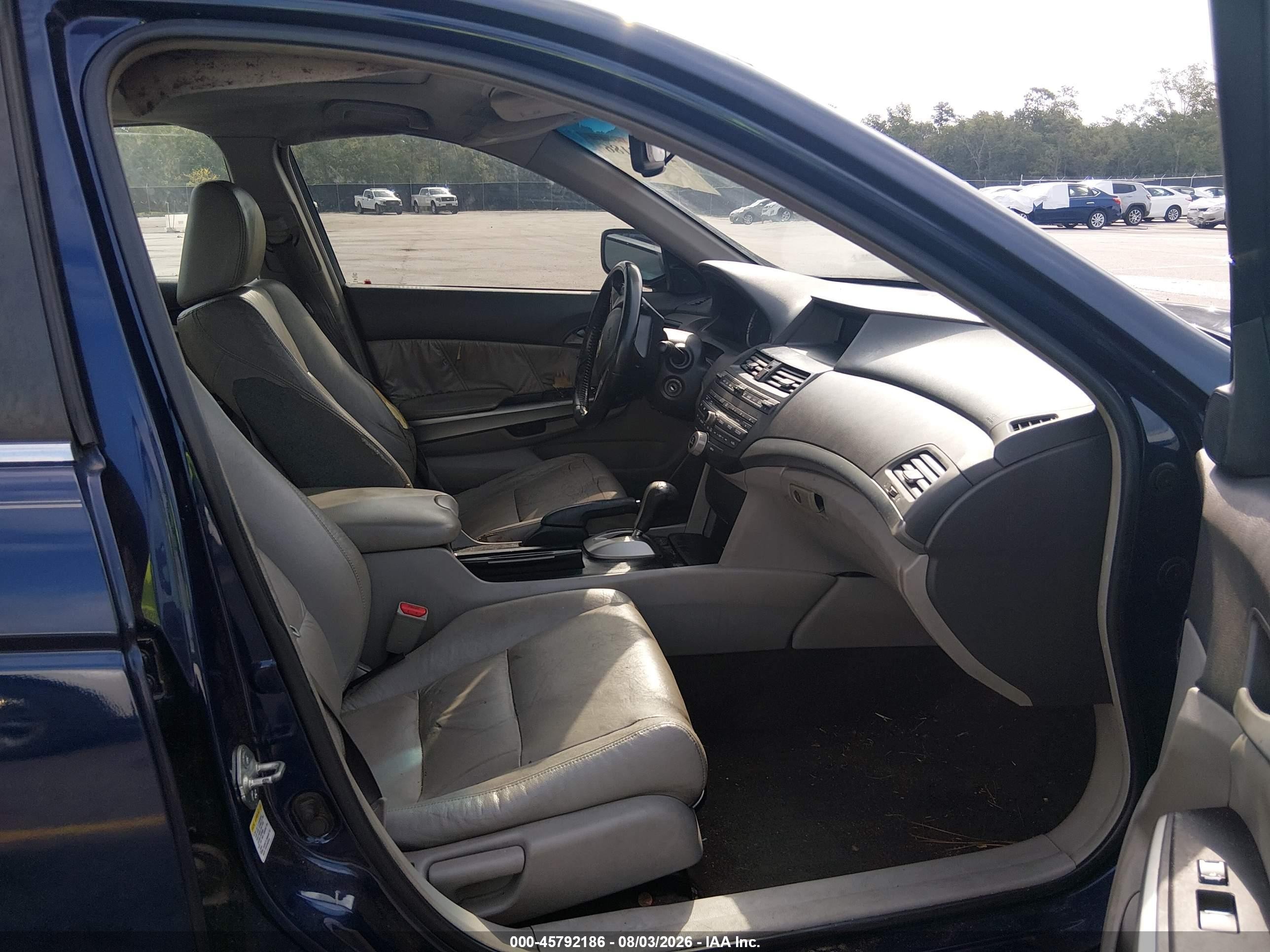 2009 Honda Accord 2.4 Ex-l Blue vin: 1HGCP26829A100384