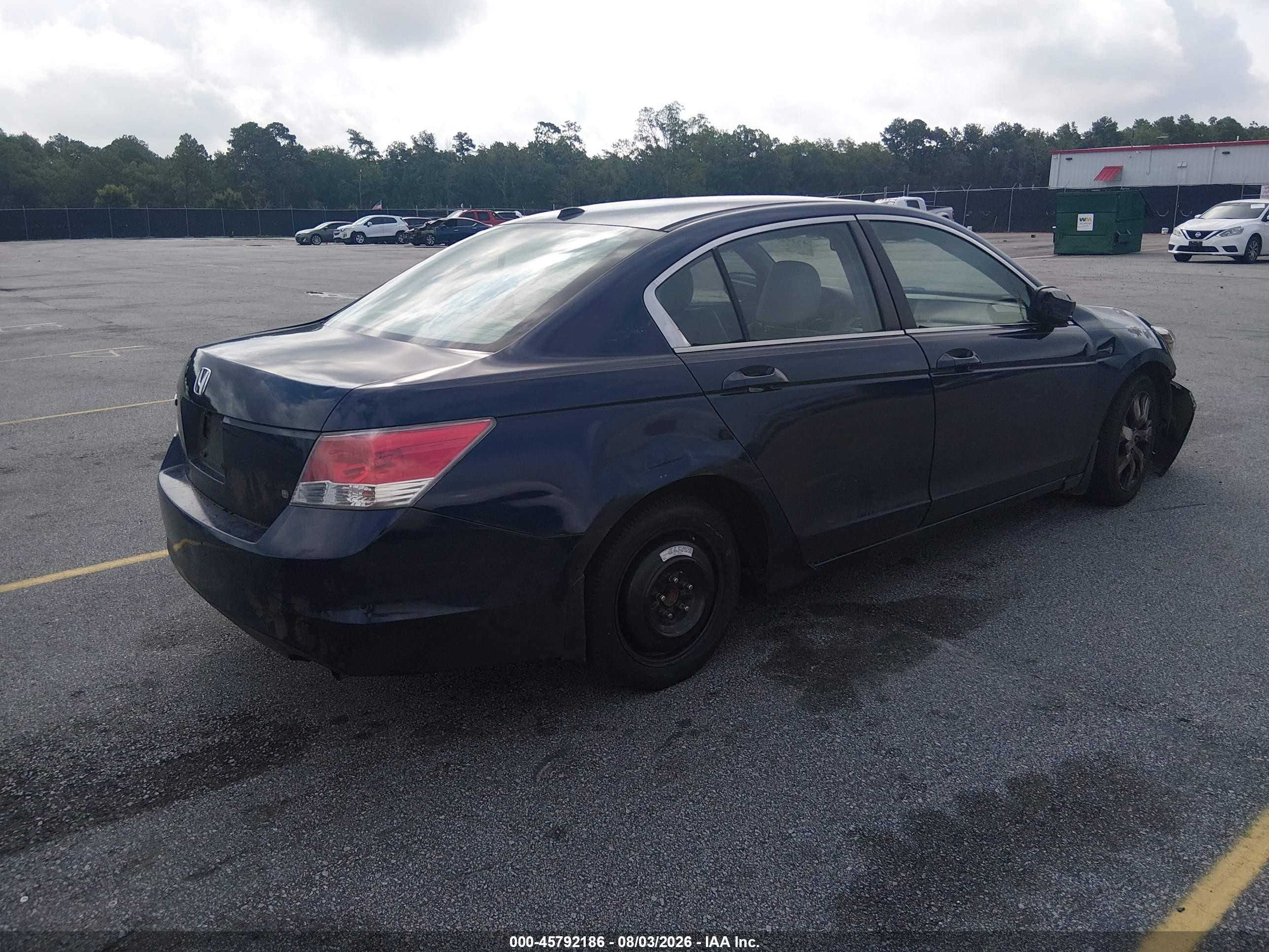 2009 Honda Accord 2.4 Ex-l Blue vin: 1HGCP26829A100384