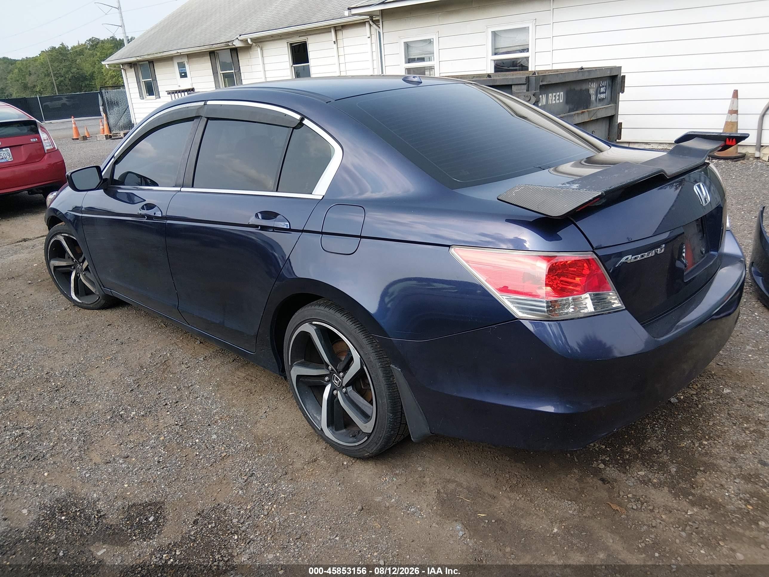 2009 Honda Accord 2.4 Ex-l Blue vin: 1HGCP26829A140996