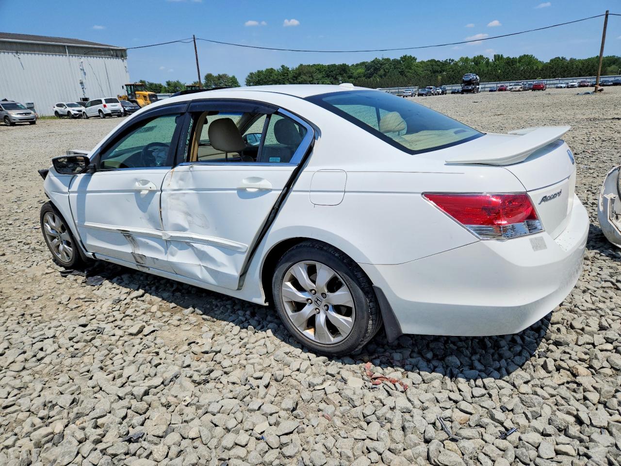 2009 Honda Accord Exl White vin: 1HGCP26829A145972
