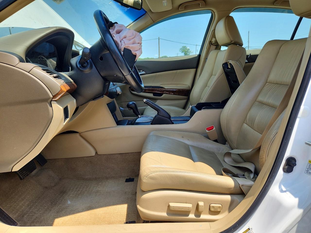 2009 Honda Accord Exl White vin: 1HGCP26829A145972