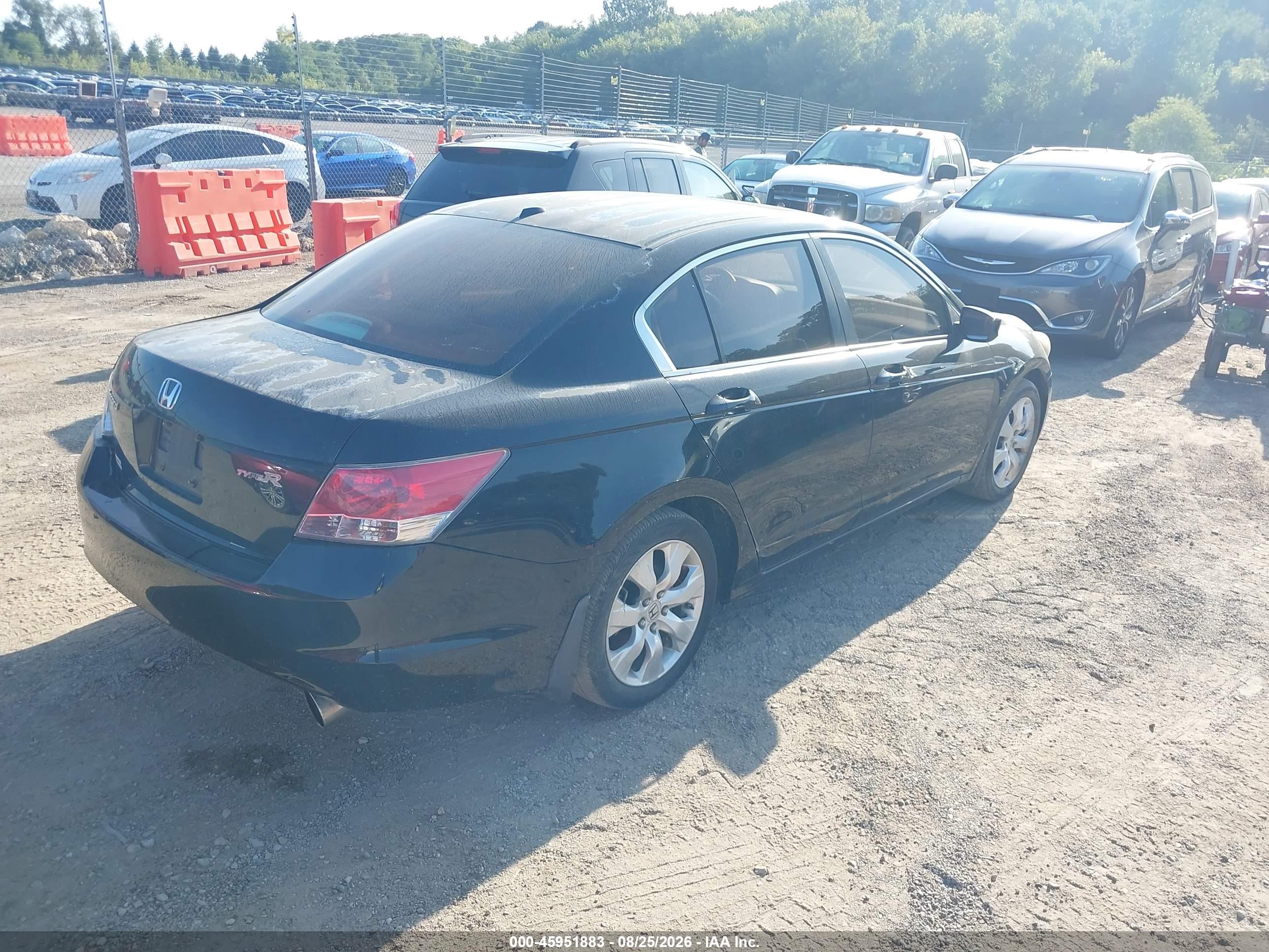 2008 Honda Accord 2.4 Ex-l Black vin: 1HGCP26838A025662